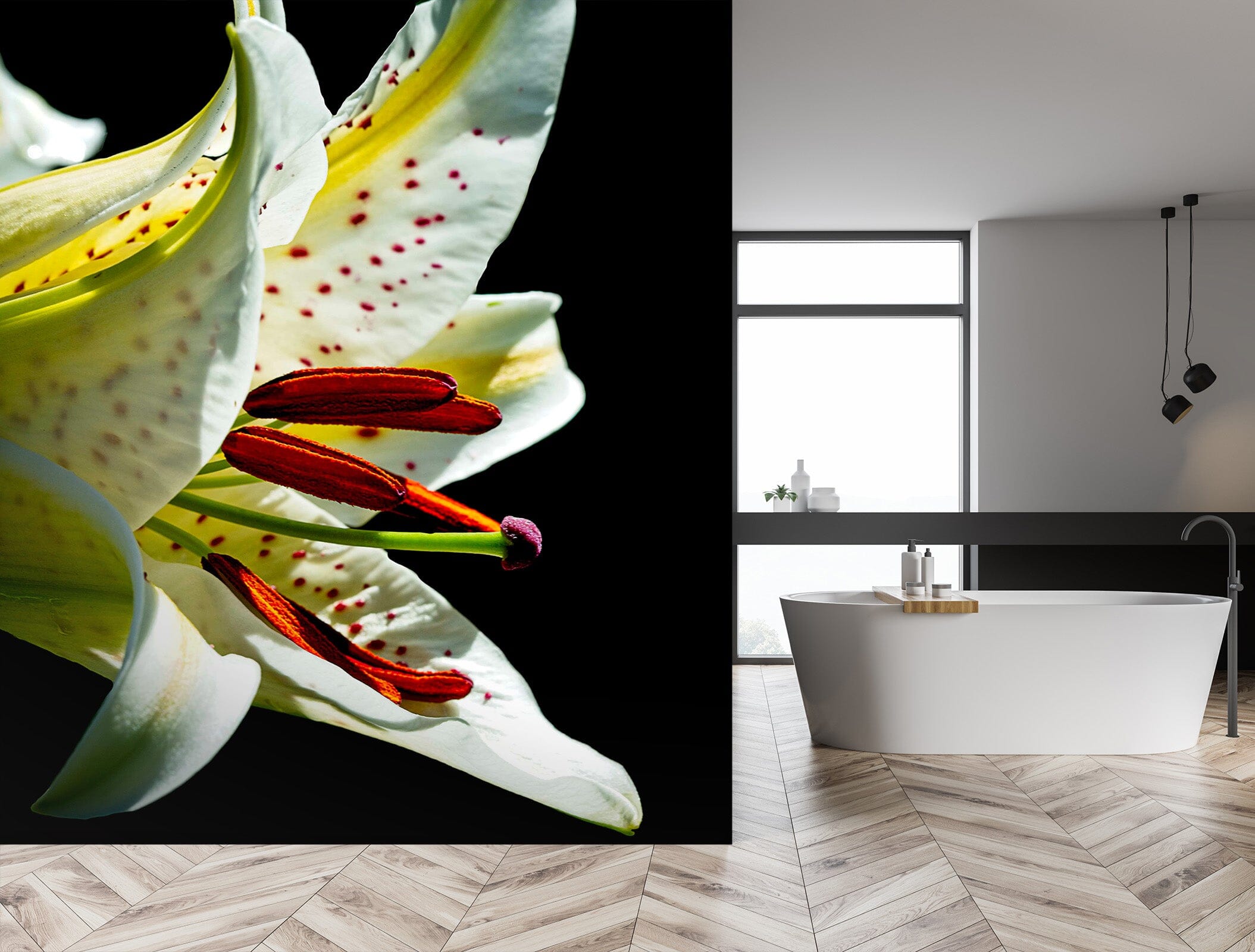 3D Fragrance Lily 1405 Kathy Barefield Wall Mural Wall Murals Wallpaper AJ Wallpaper 2