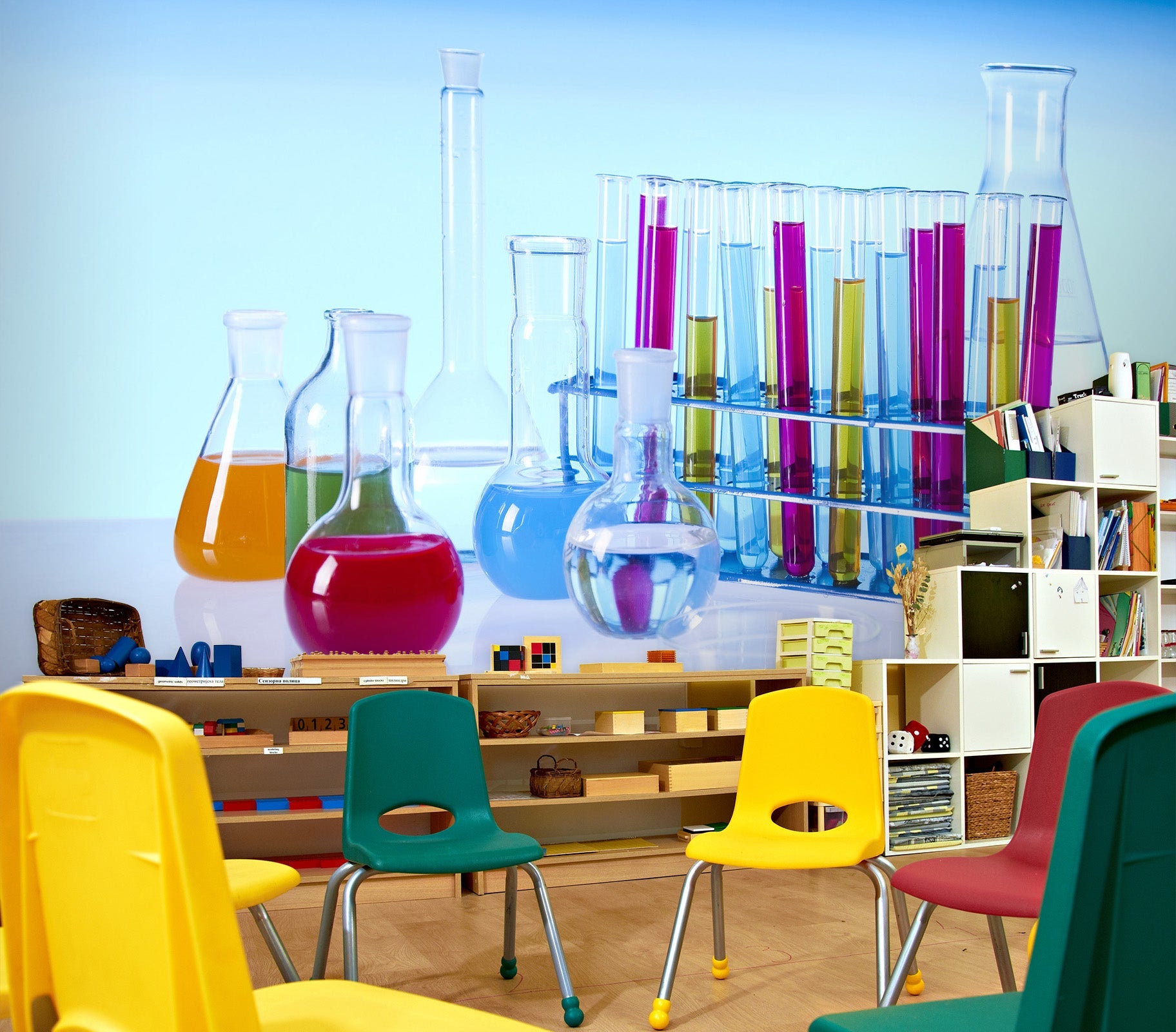 3D Chemistry Experiment 158 Wall Murals Wallpaper AJ Wallpaper 2