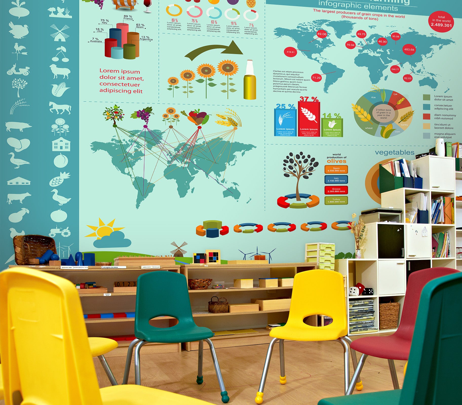 3D Color Book 149 Wall Murals