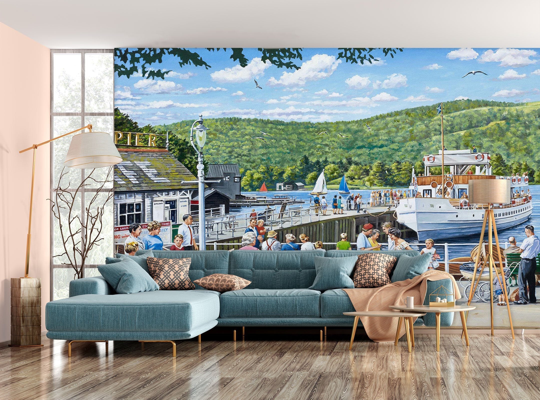 3D Beautiful Town 1009 Trevor Mitchell Wall Mural Wall Murals Wallpaper AJ Wallpaper 2