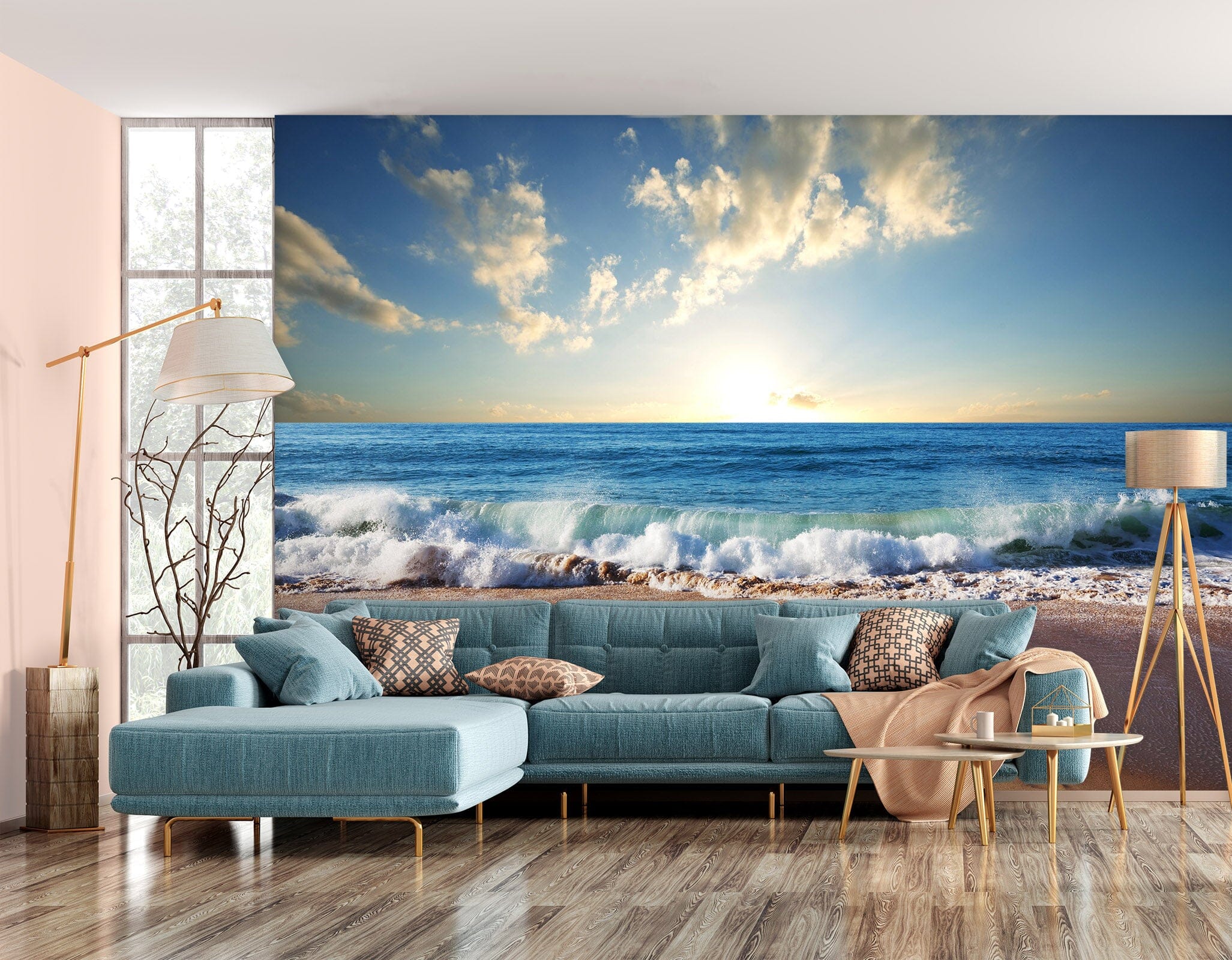 3D Ocean Beach 138 Wall Murals Wallpaper AJ Wallpaper 2