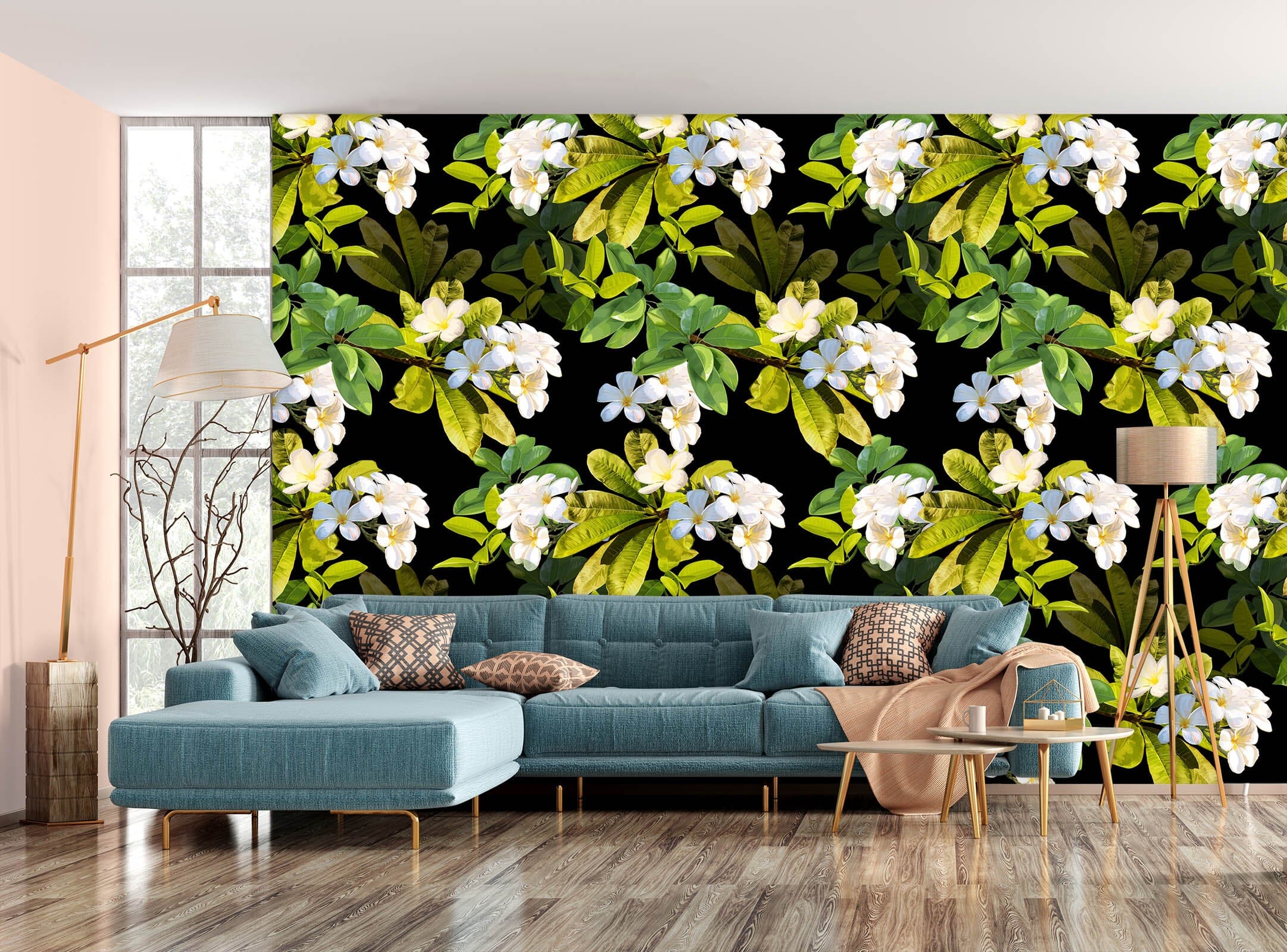 3D Sunny White Flower 06 Wall Murals Wallpaper AJ Wallpaper 2
