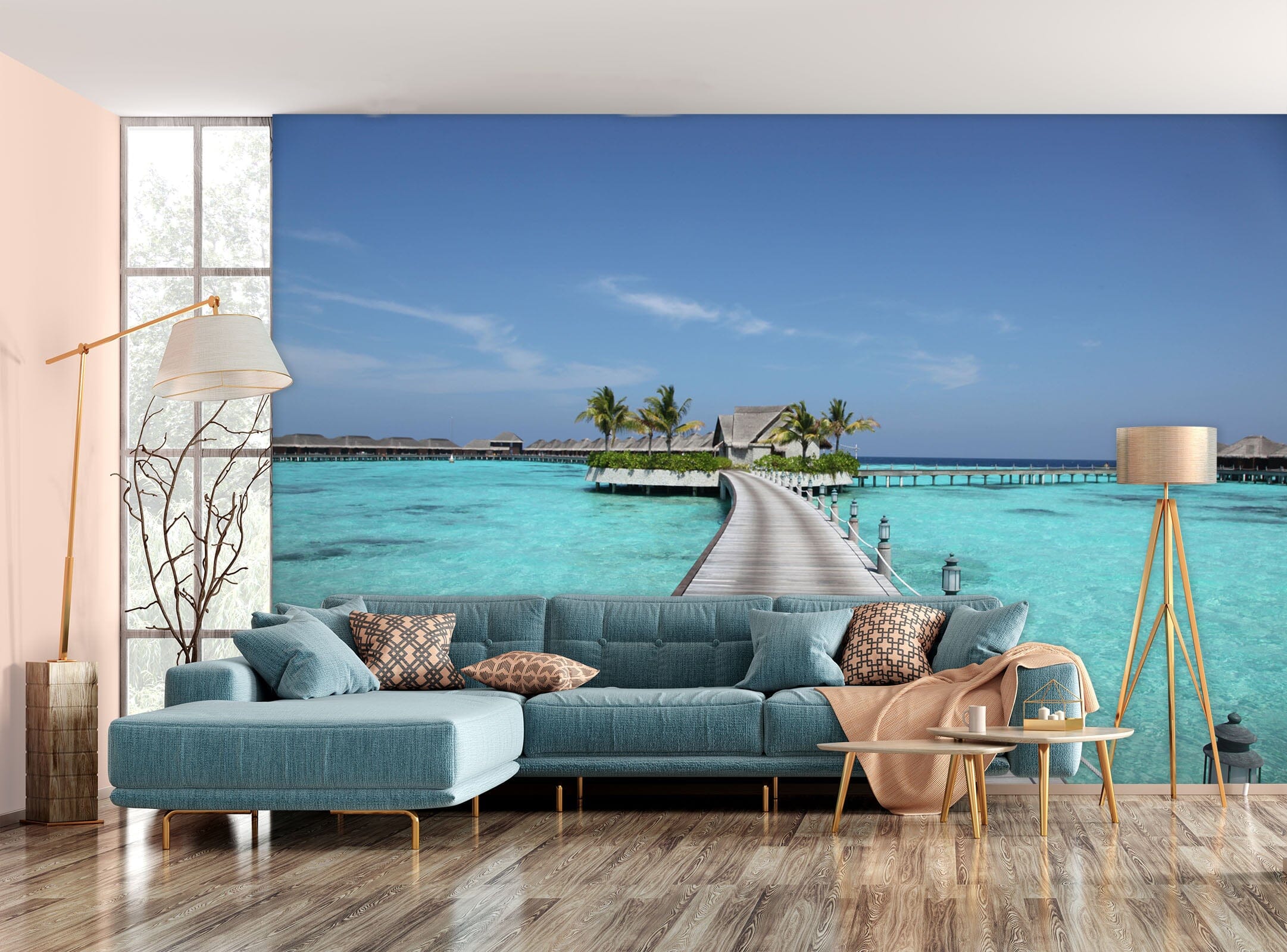 3D Sea Bridge 137 Wall Murals Wallpaper AJ Wallpaper 2