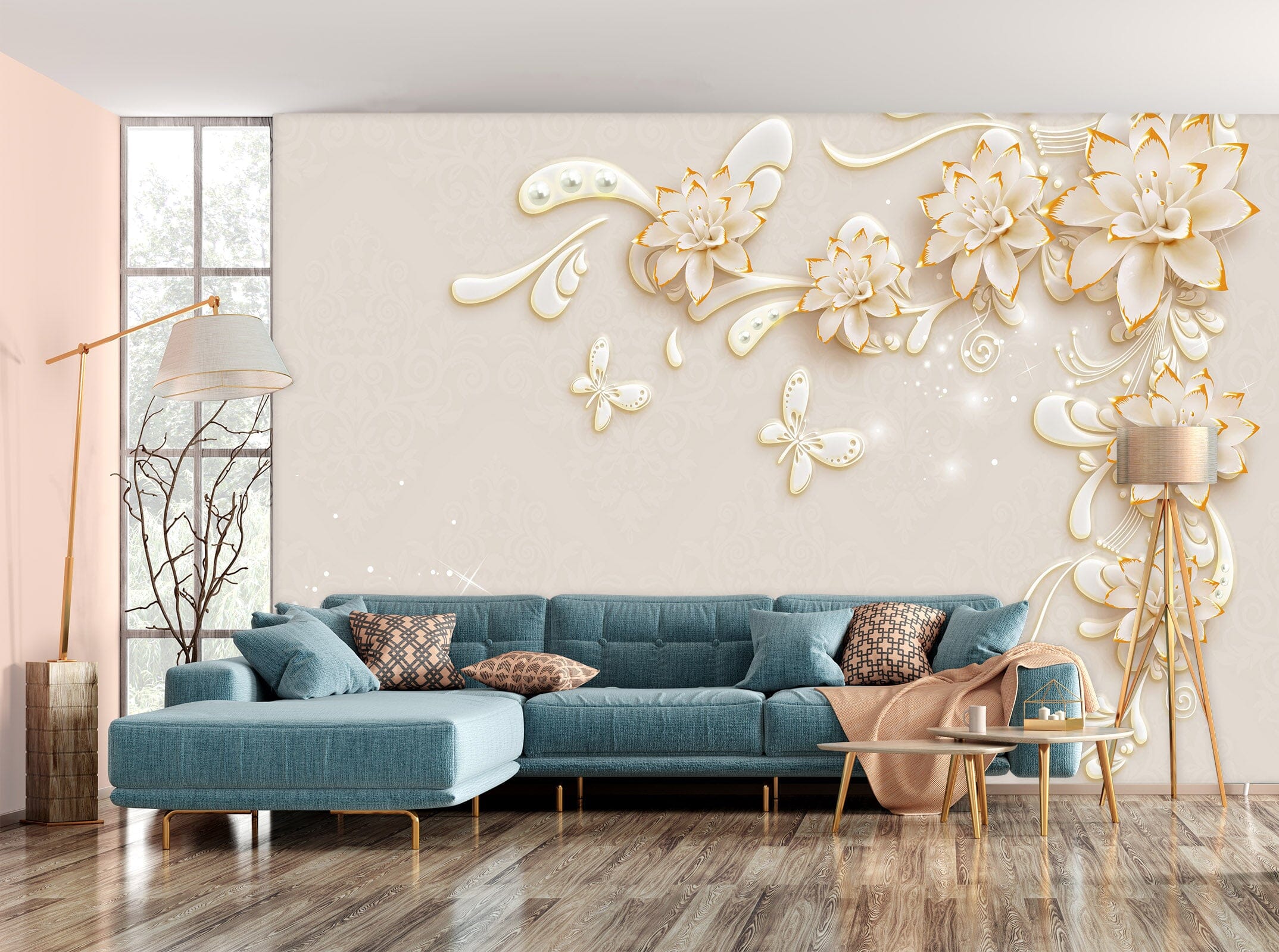 3D Branch Pattern 1517 Wall Murals Wallpaper AJ Wallpaper 2