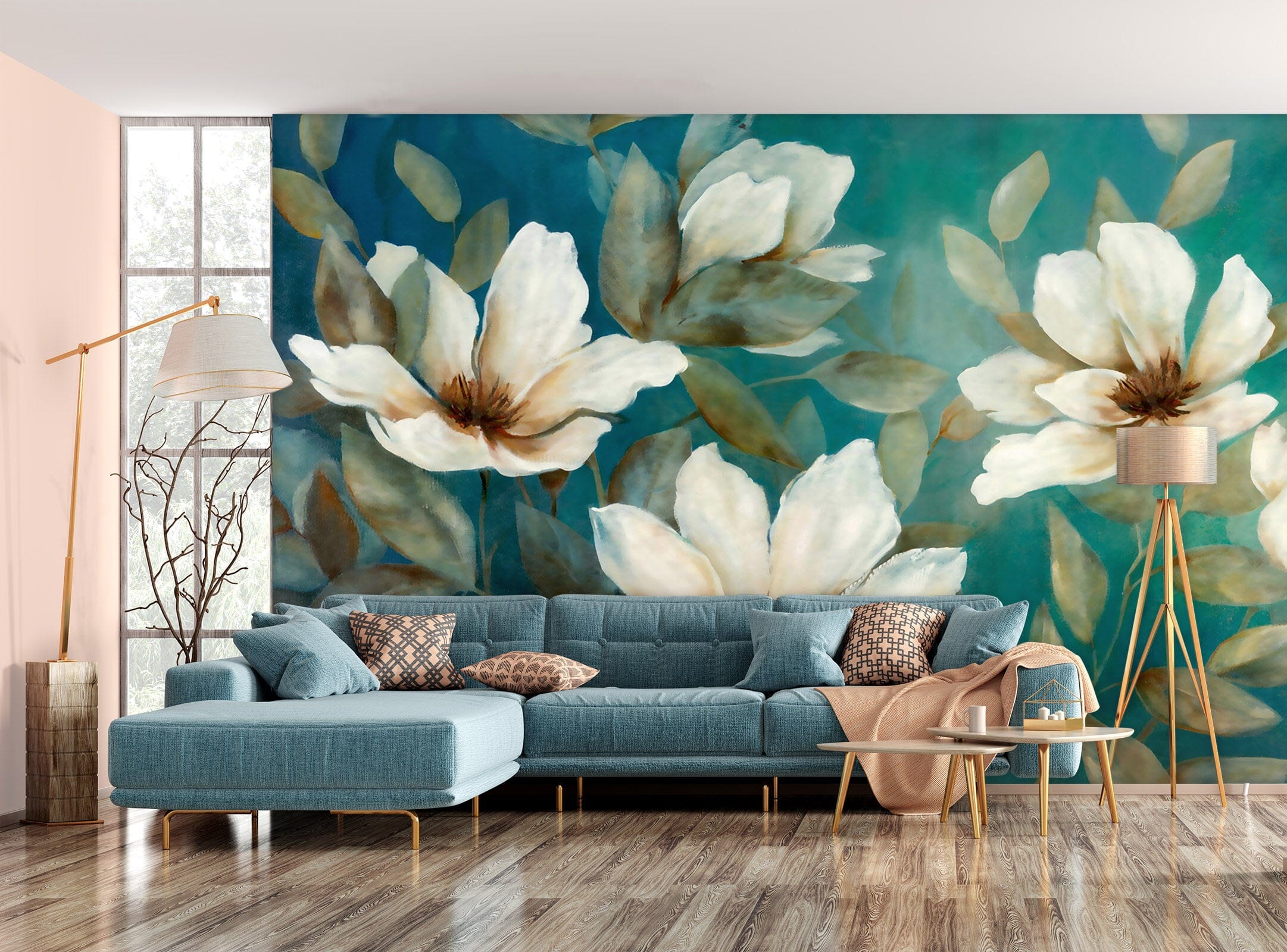 3D Retro Flower 136 Wall Murals Wallpaper AJ Wallpaper 2