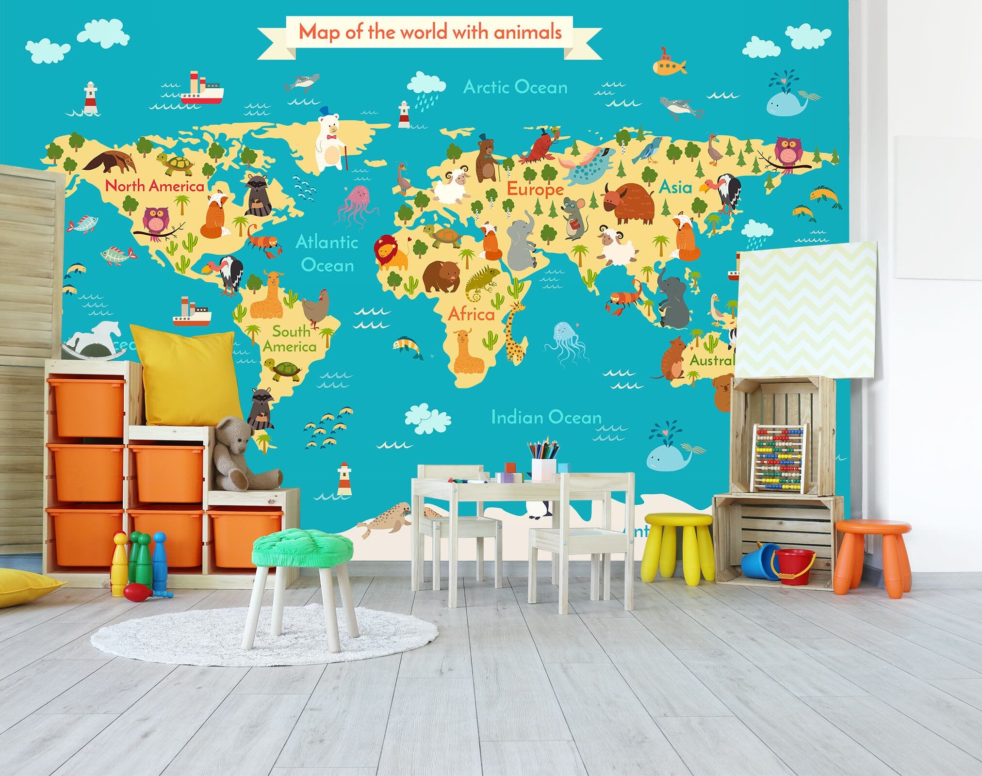3D Fine Painting 2110 World Map Wall Murals Wallpaper AJ Wallpaper 2