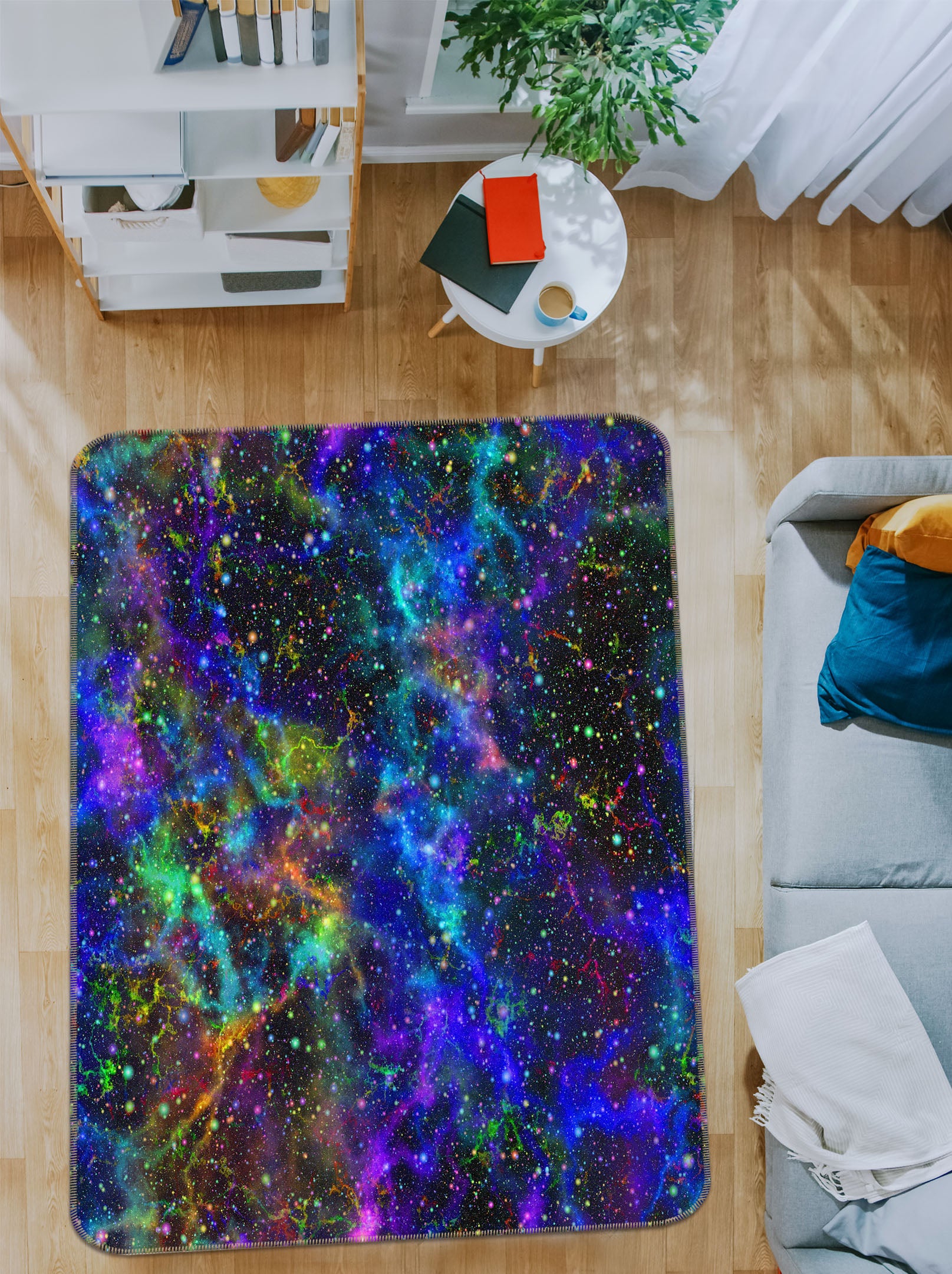 3D Starry Sky 26114 Non Slip Rug Mat