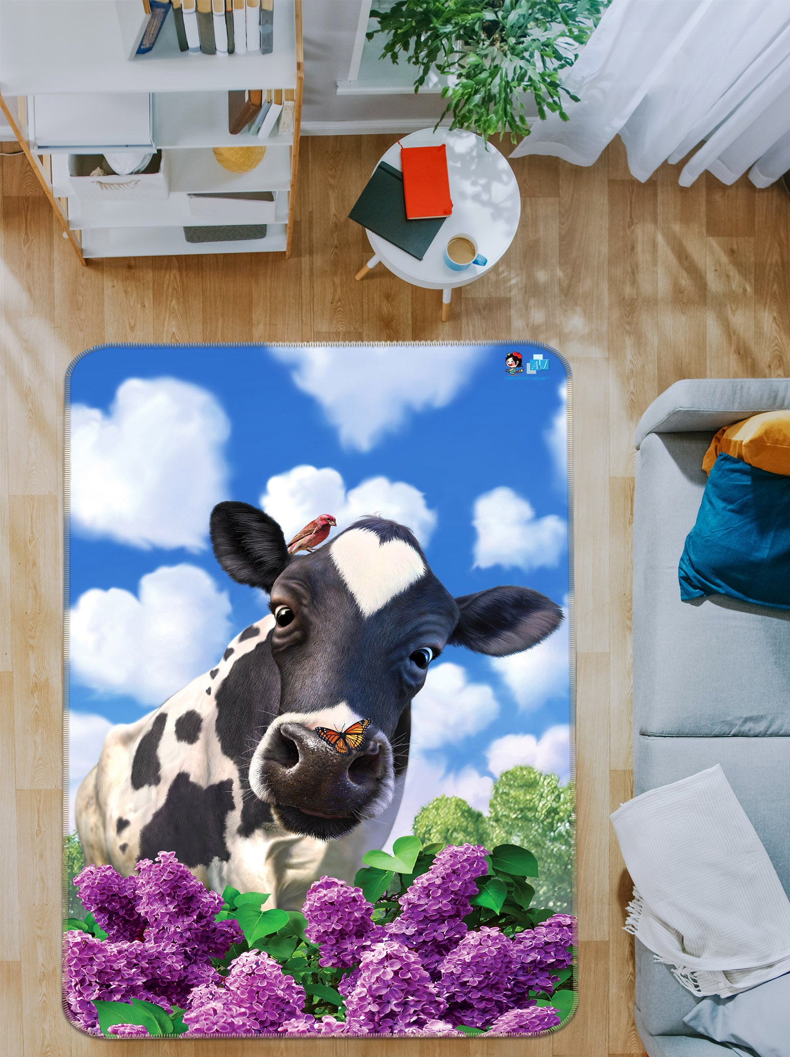 3D Cows 85092 Jerry LoFaro Rug Non Slip Rug Mat