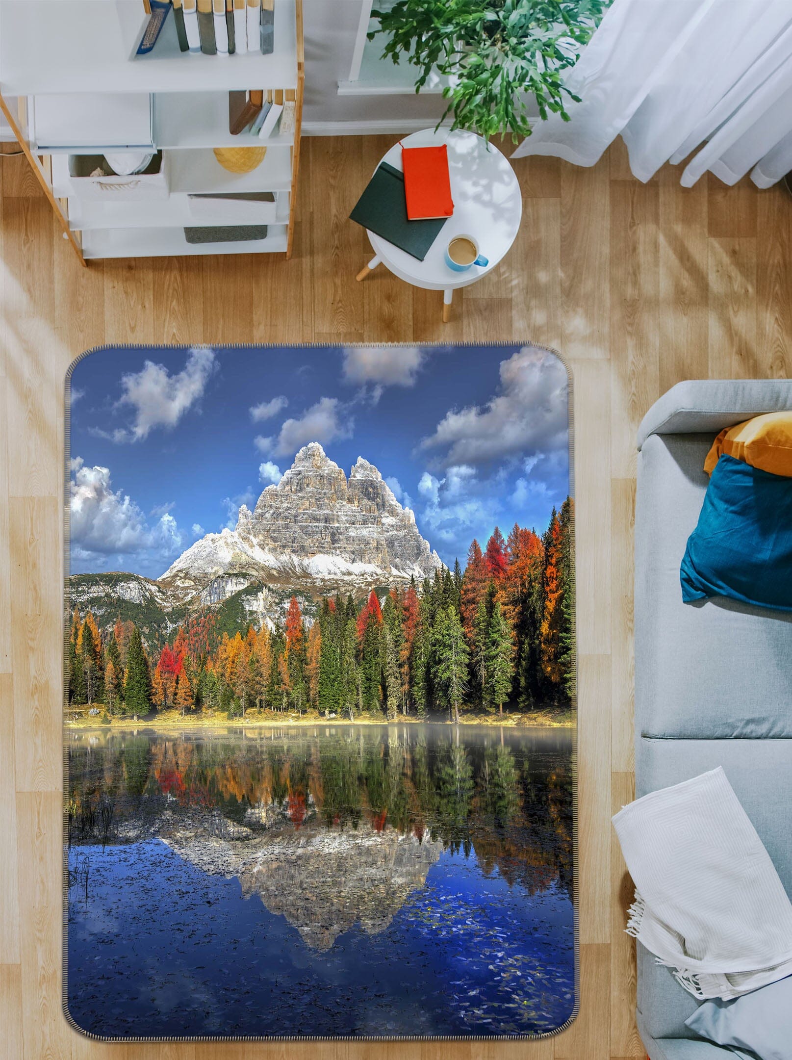 3D Forest Lake 1182 Marco Carmassi Rug Non Slip Rug Mat Mat AJ Creativity Home