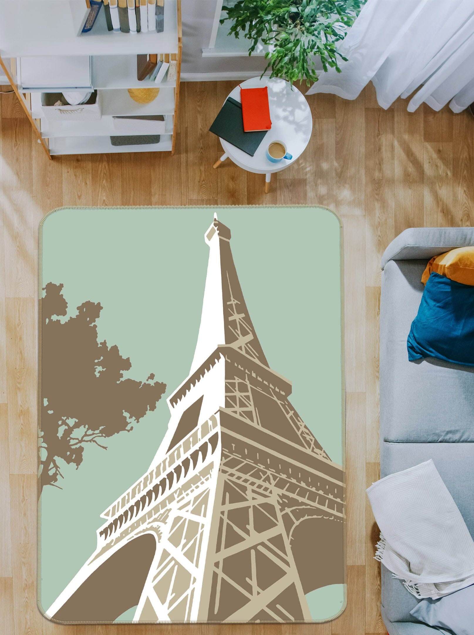 3D Eiffel Tower 1115 Steve Read Rug Non Slip Rug Mat Mat AJ Creativity Home