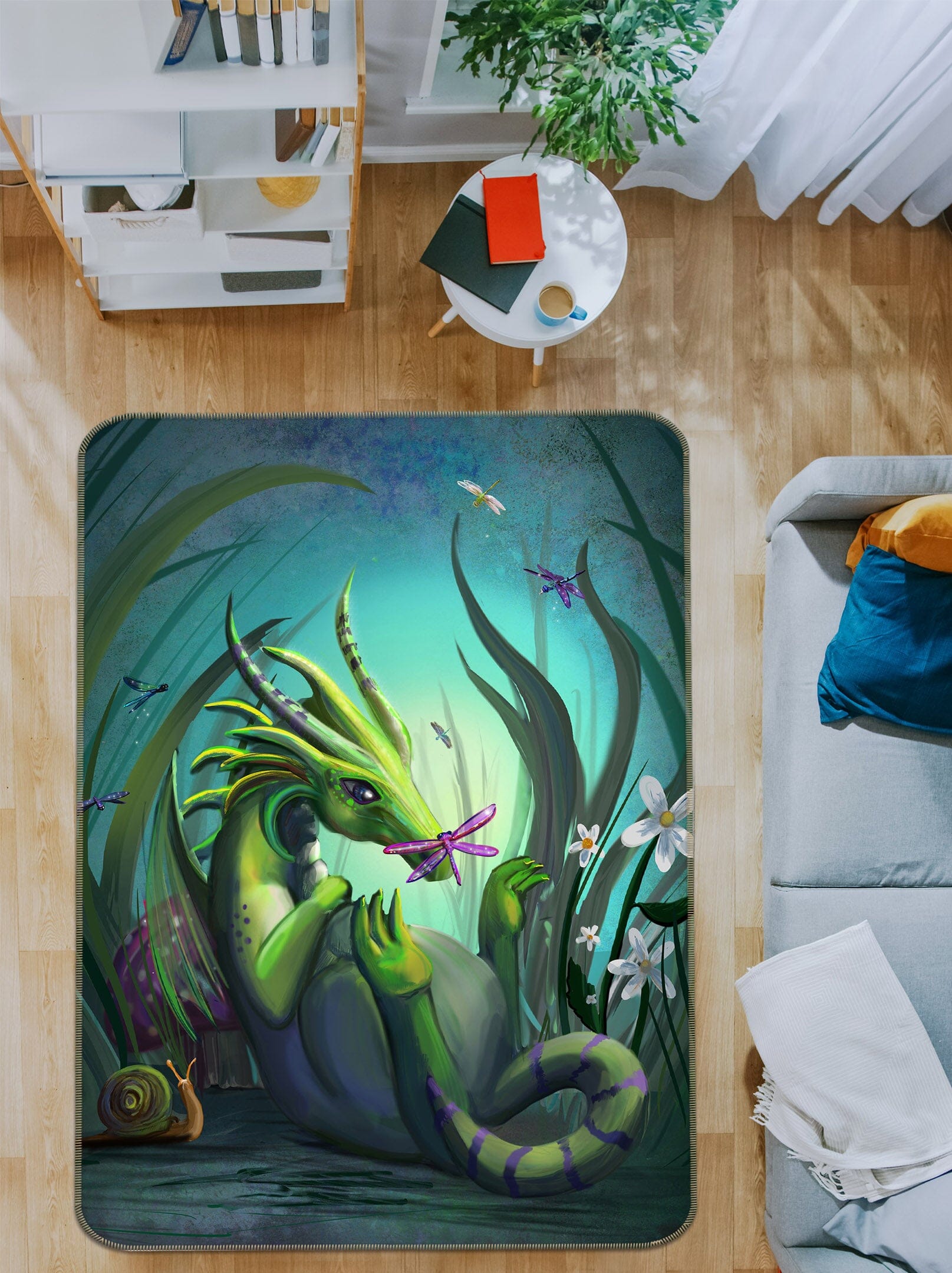 3D Valley Snake 3028 Rose Catherine Khan Rug Non Slip Rug Mat Mat AJ Creativity Home