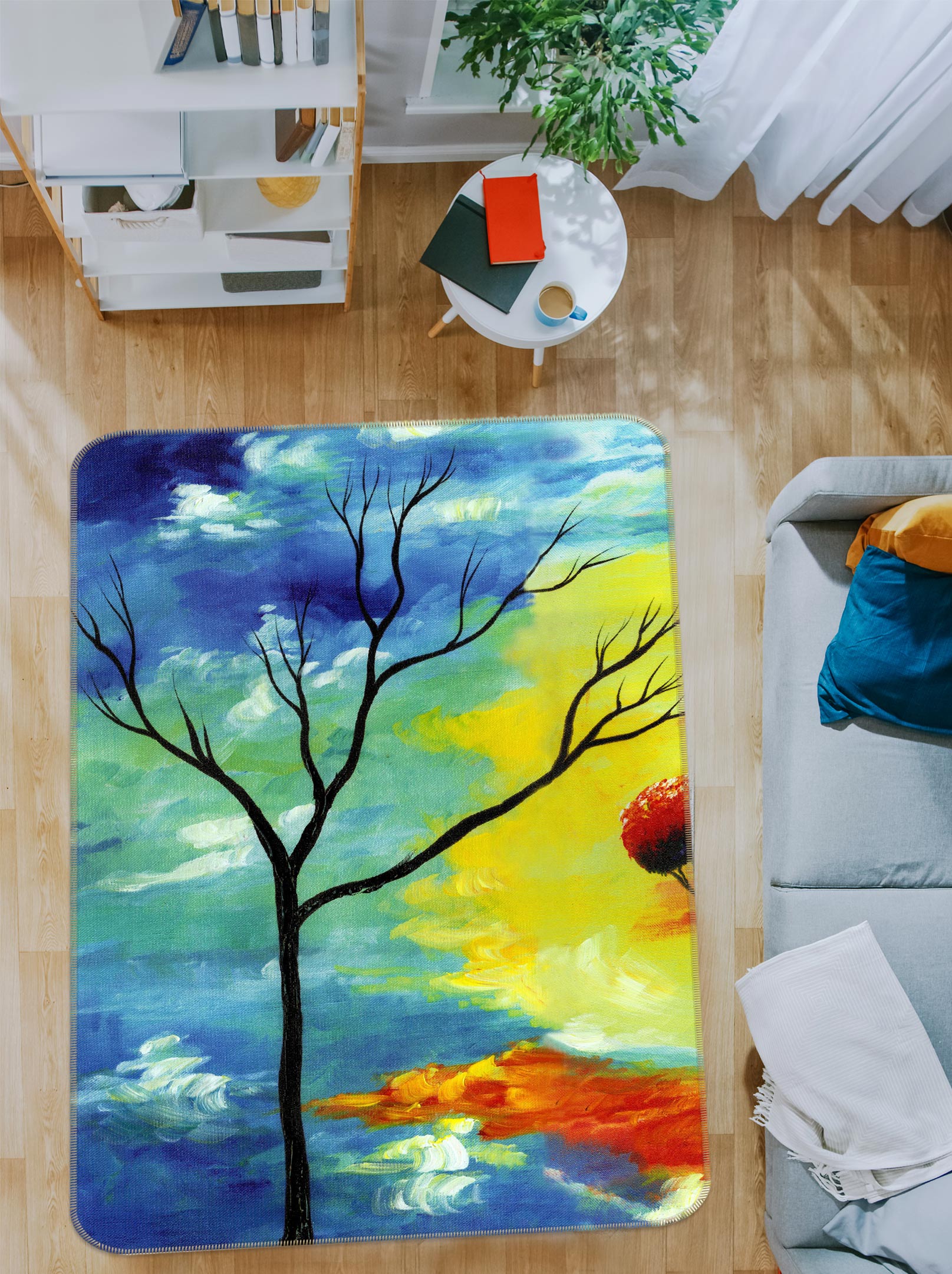 3D Dead Tree 76169 Non Slip Rug Mat