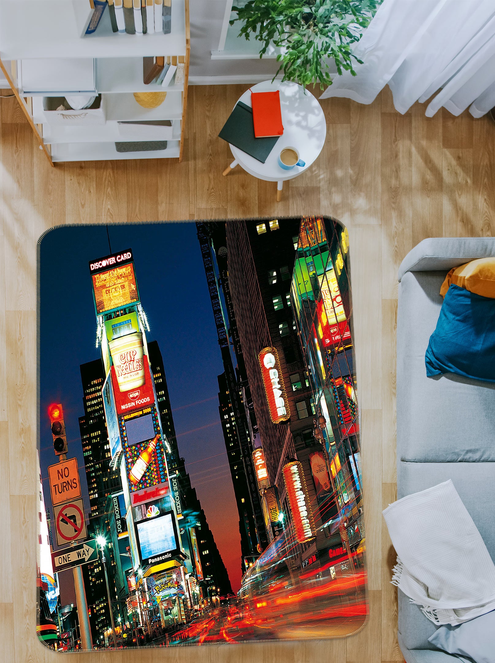 3D High-Rise Building 76054 Non Slip Rug Mat