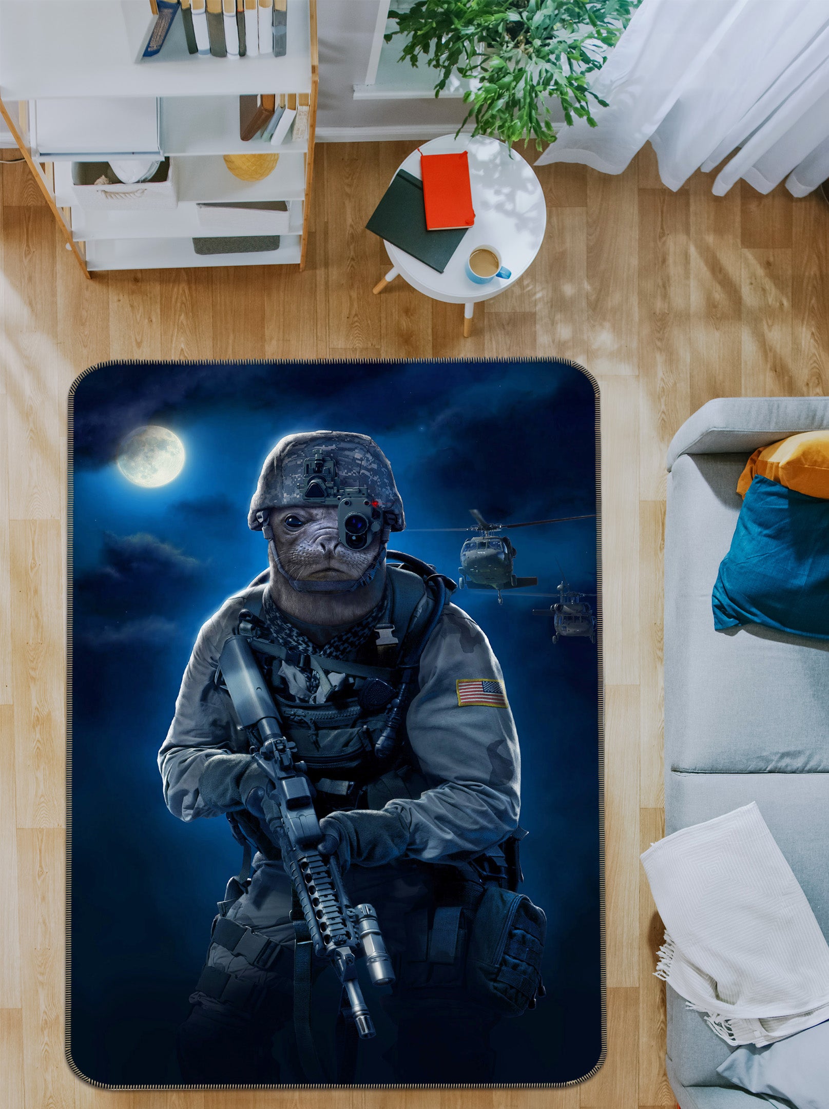 3D Special Forces 84252 Vincent Hie Rug Non Slip Rug Mat