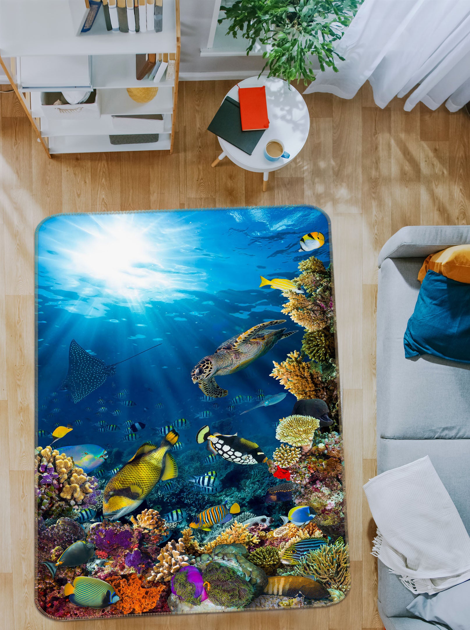 3D Undersea Fish 26146 Non Slip Rug Mat