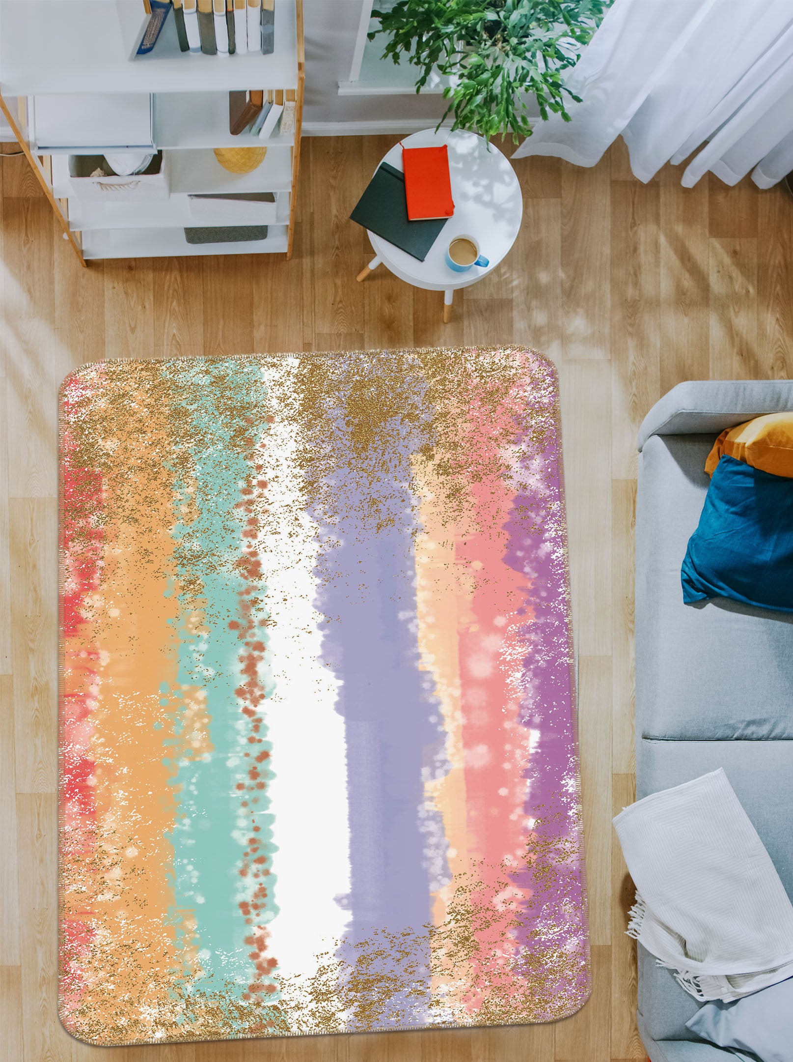 3D Colorful 27169 Non Slip Rug Mat