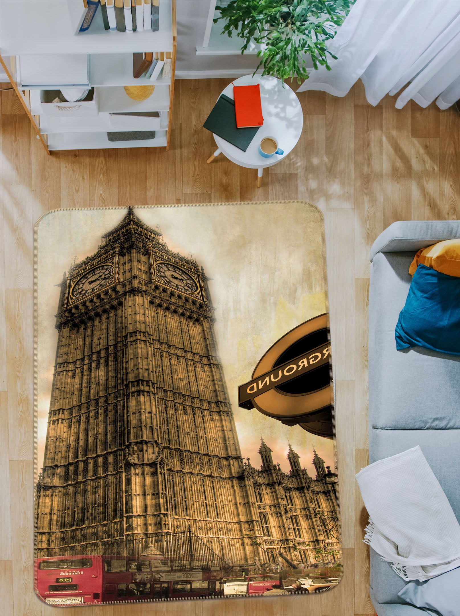 3D Building 32137 Non Slip Rug Mat
