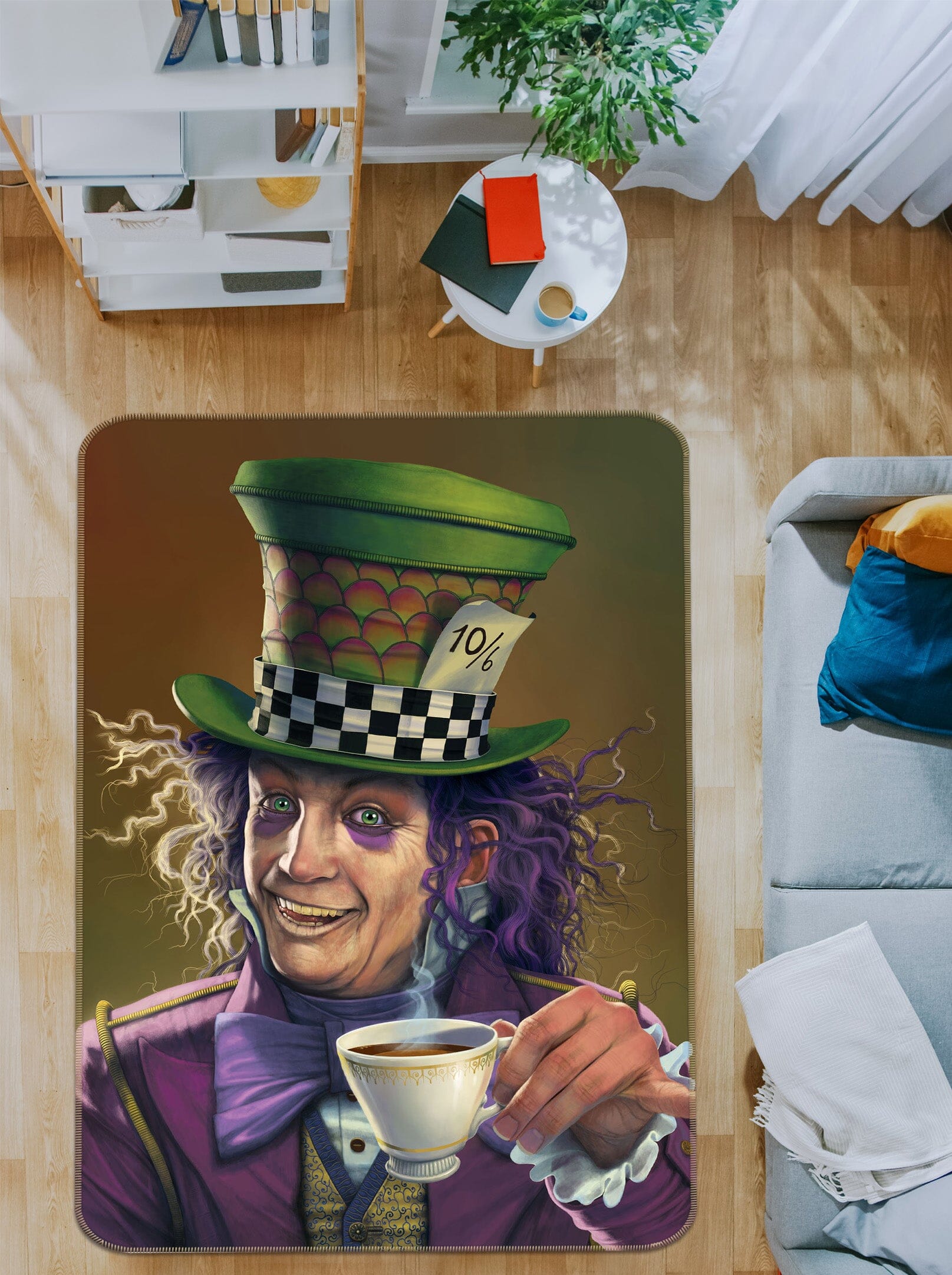 3D Mad Hatter Def 1049 Vincent Hie Rug Non Slip Rug Mat Mat AJ Creativity Home