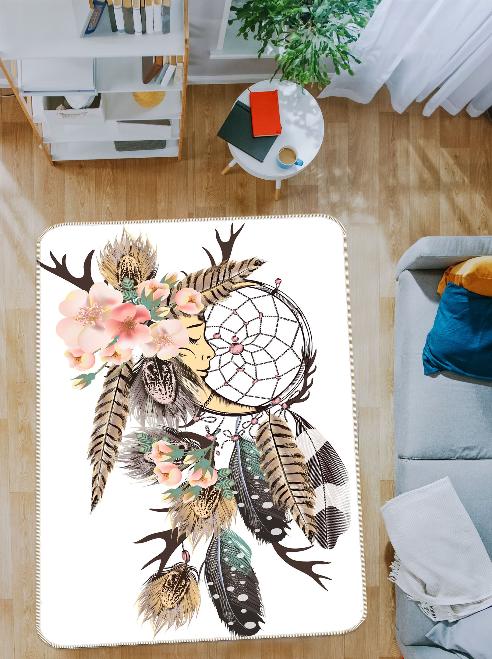 3D Dreamcatcher 37119 Non Slip Rug Mat