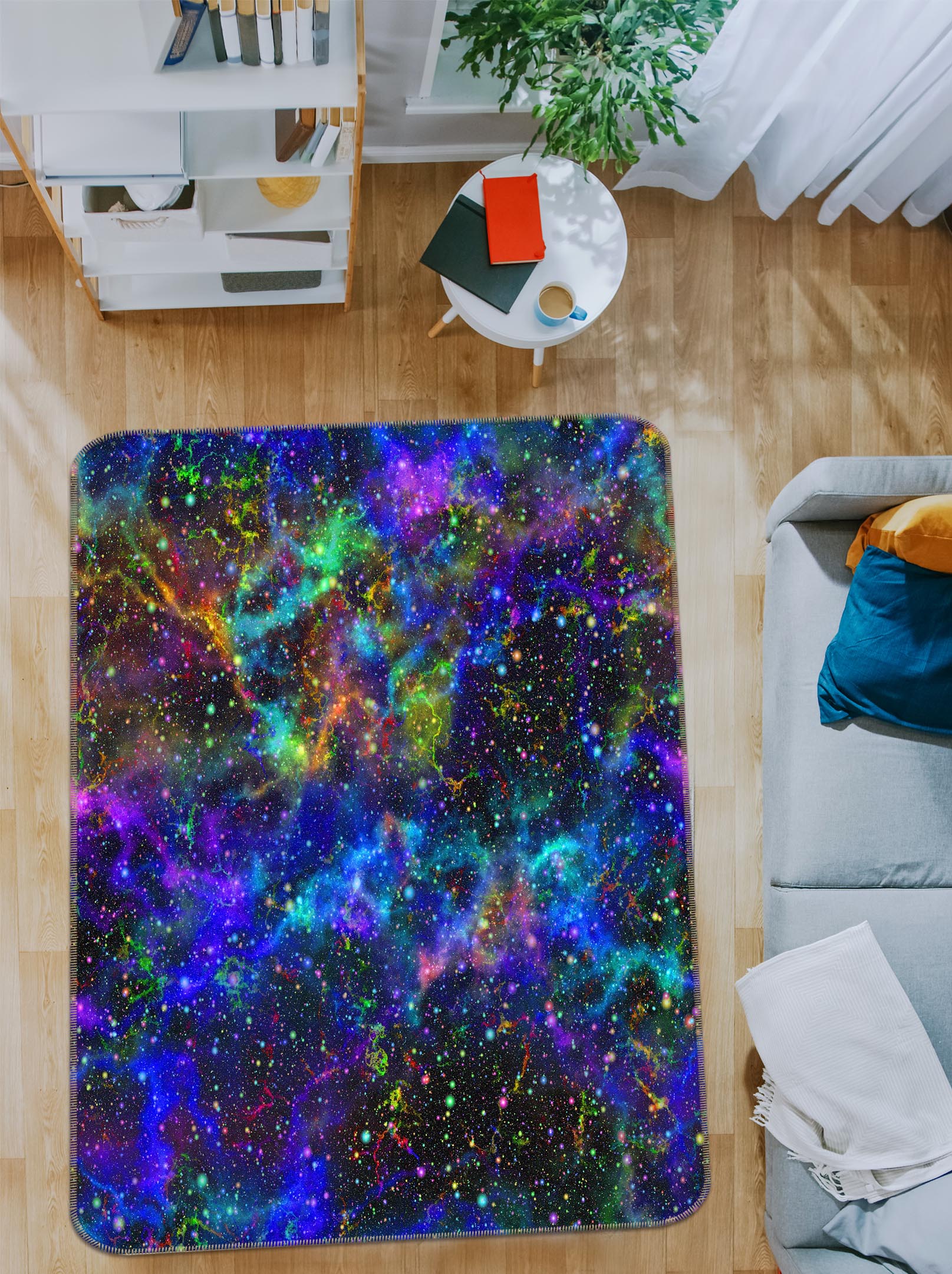3D Starry Sky 26072 Non Slip Rug Mat
