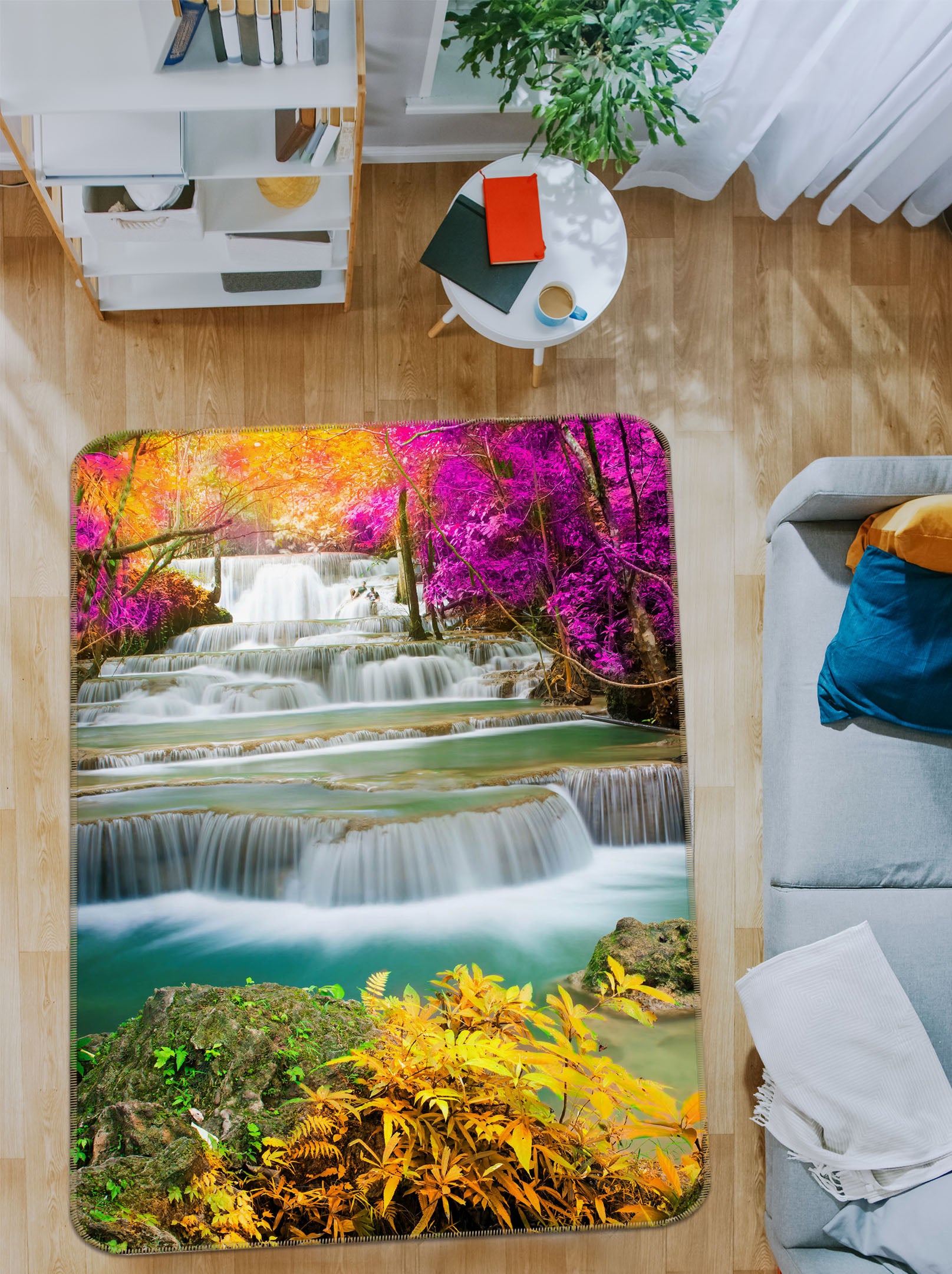 3D Waterfall 26132 Non Slip Rug Mat
