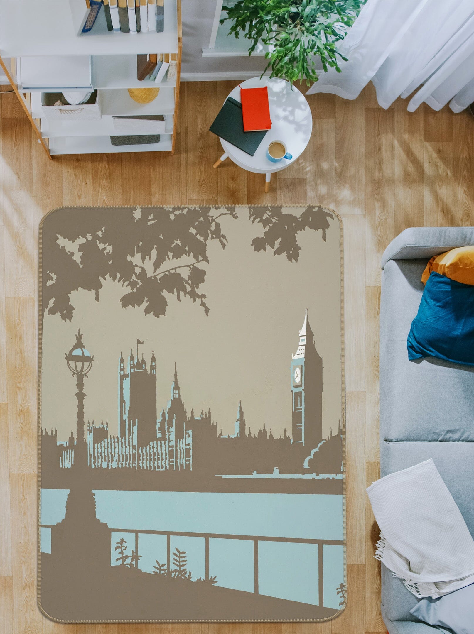 3D London 1117 Steve Read Rug Non Slip Rug Mat Mat AJ Creativity Home