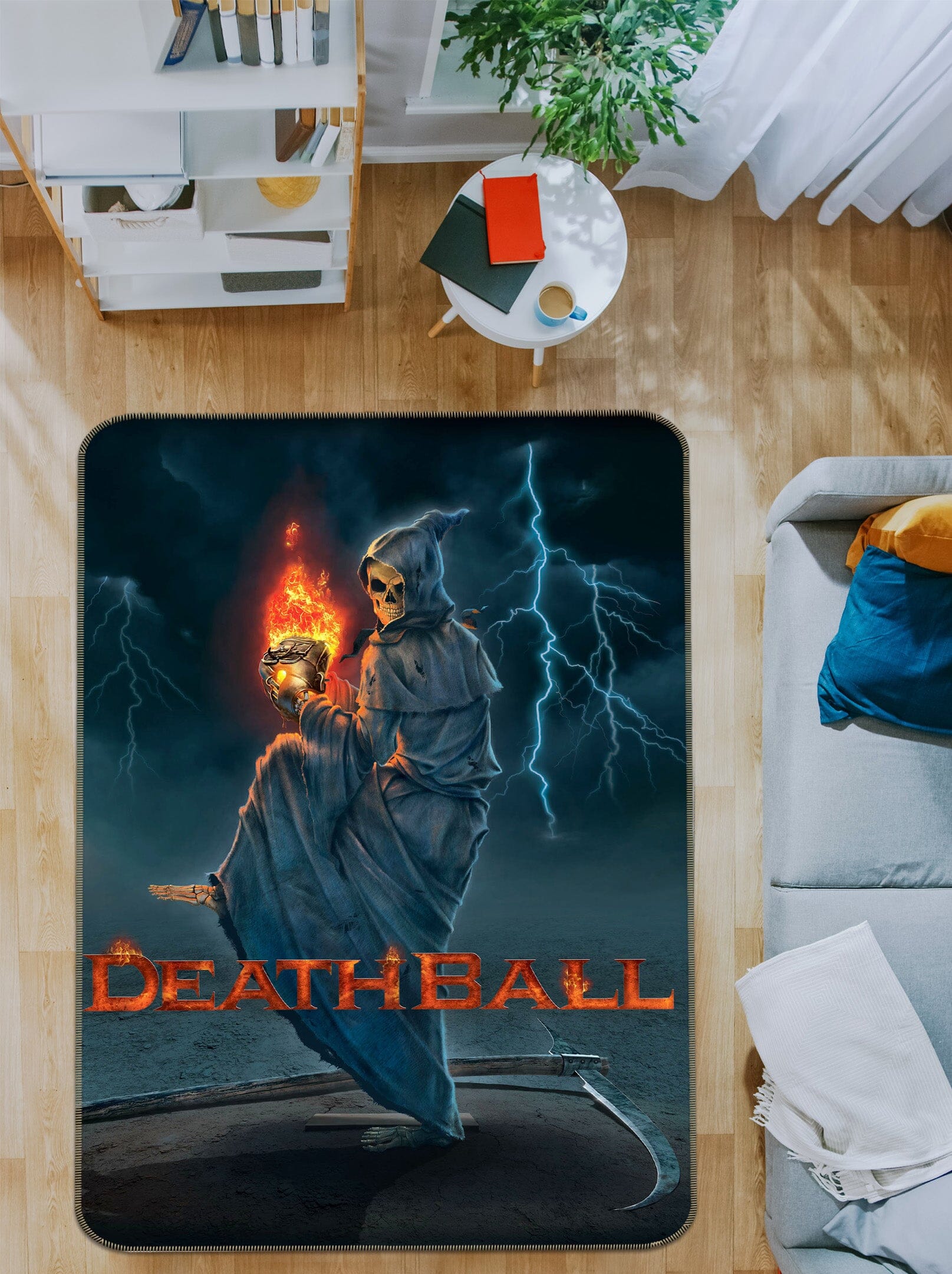 3D Death Ball 1027 Vincent Hie Rug Non Slip Rug Mat Mat AJ Creativity Home