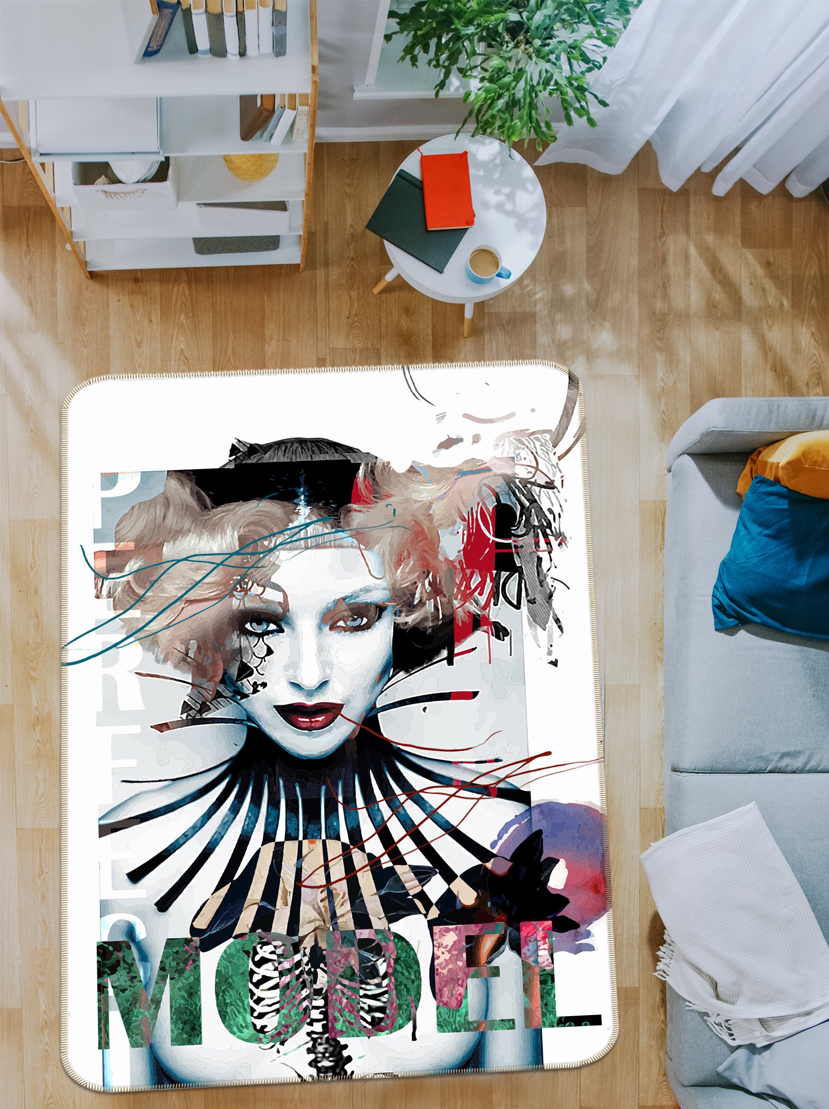 3D Model Woman 77253 Non Slip Rug Mat