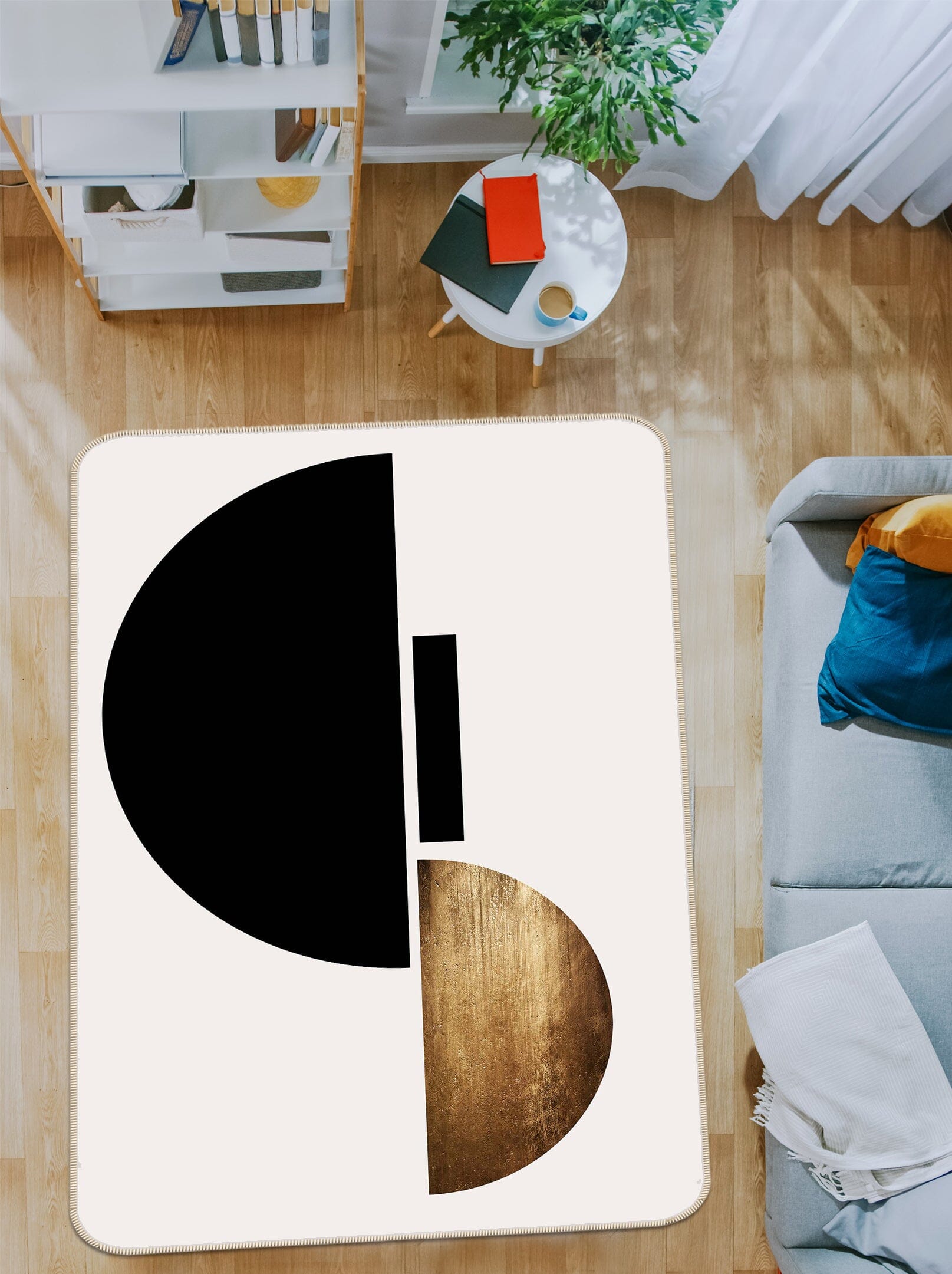 3D Semicircle 1110 Boris Draschoff Rug Non Slip Rug Mat Mat AJ Creativity Home