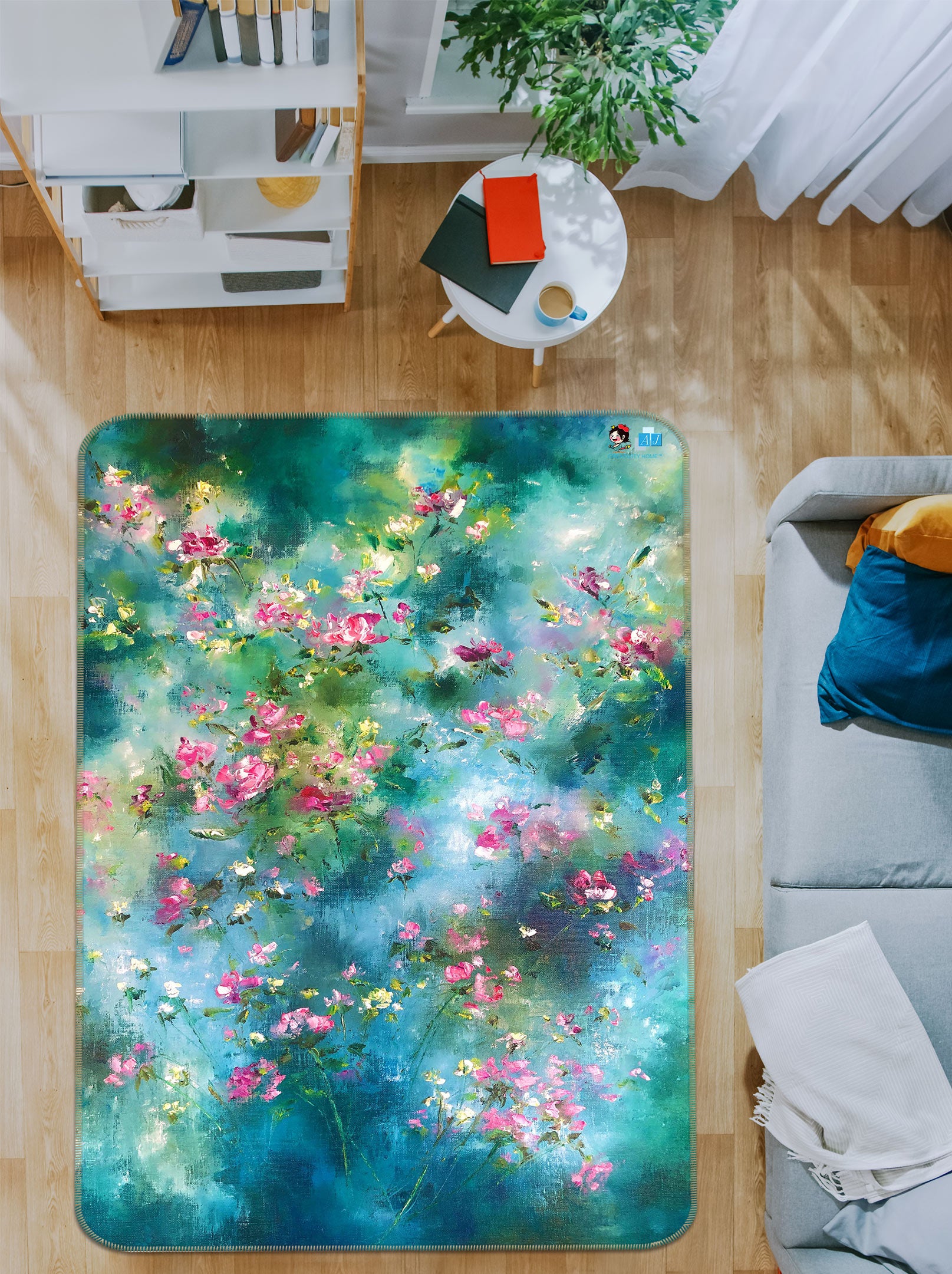 3D Beautiful Bouquet 1168 Skromova Marina Rug Non Slip Rug Mat