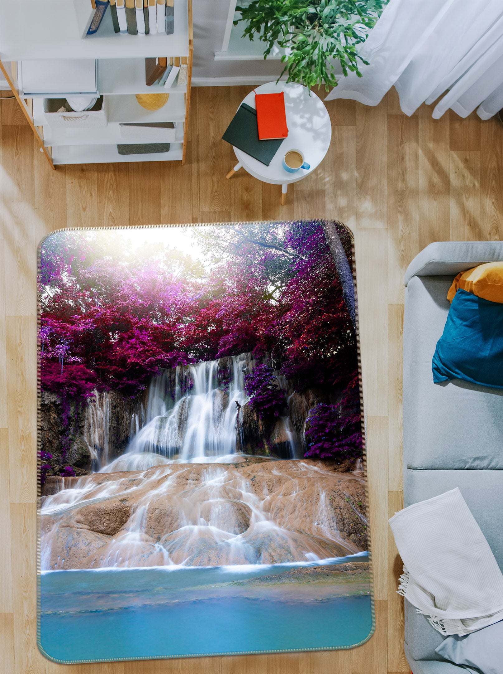 3D Waterfall 26042 Non Slip Rug Mat