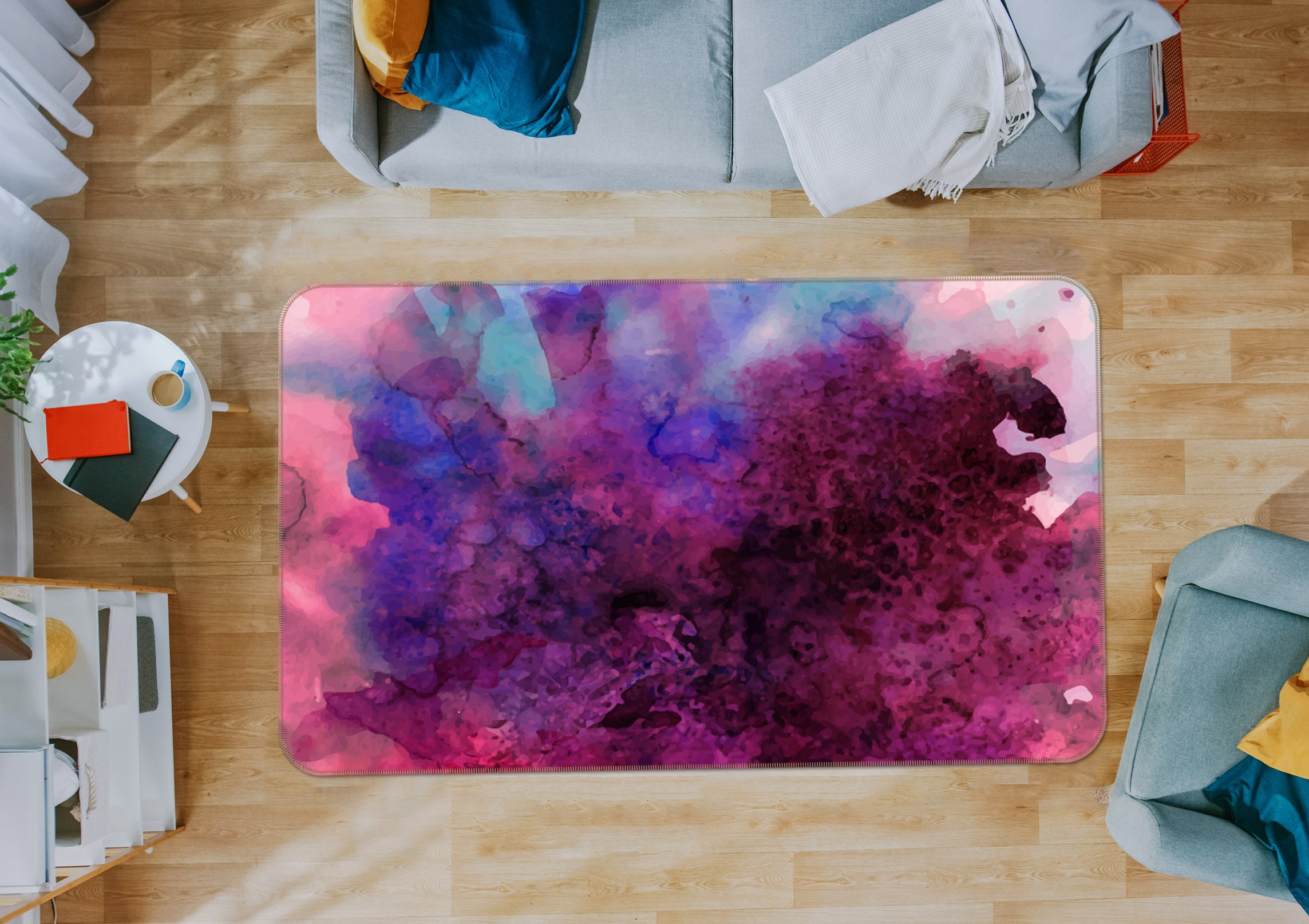 3D Fuchsia 35004 Non Slip Rug Mat