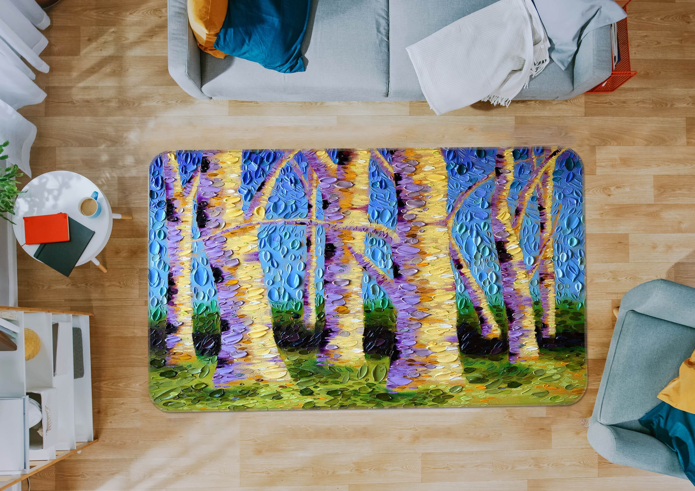 3D The Lyrical Garden 1022 Dena Tollefson Rug Non Slip Rug Mat Mat AJ Creativity Home