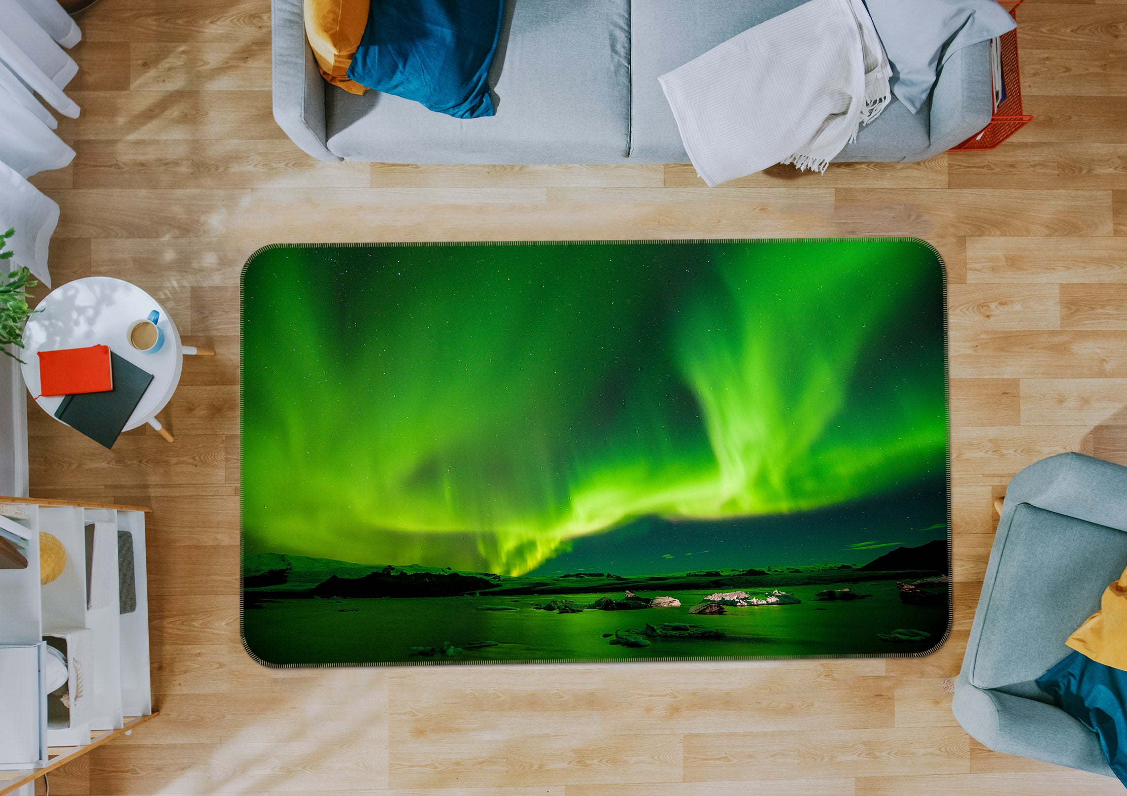 3D Green Light 35196 Non Slip Rug Mat