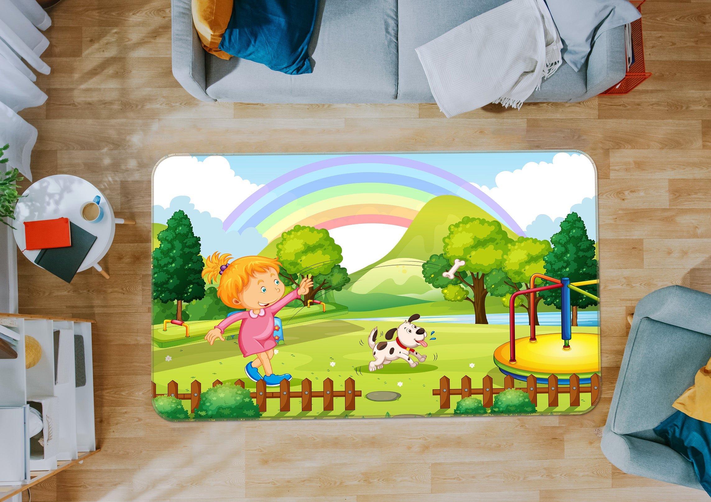 3D Rainbow 36154 Non Slip Rug Mat