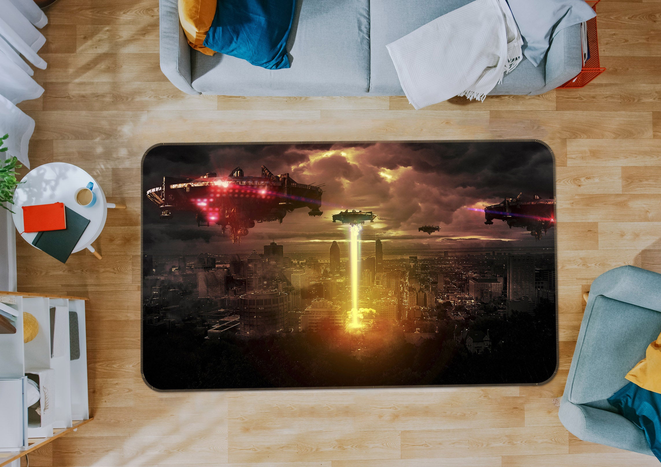 3D Spaceship 42061 Vehicle Non Slip Rug Mat