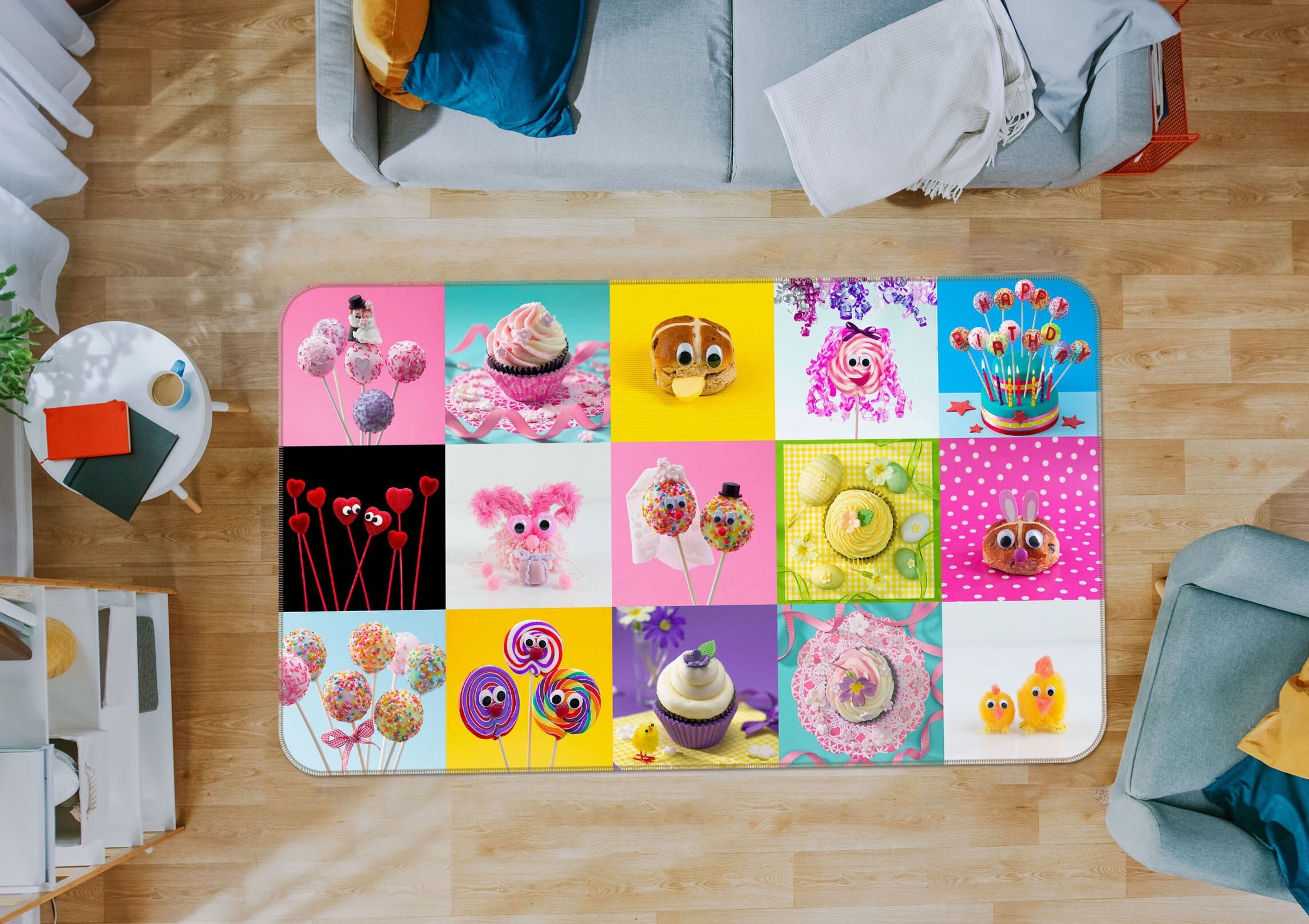 3D Color Food 3025 Assaf Frank Rug Non Slip Rug Mat Mat AJ Creativity Home