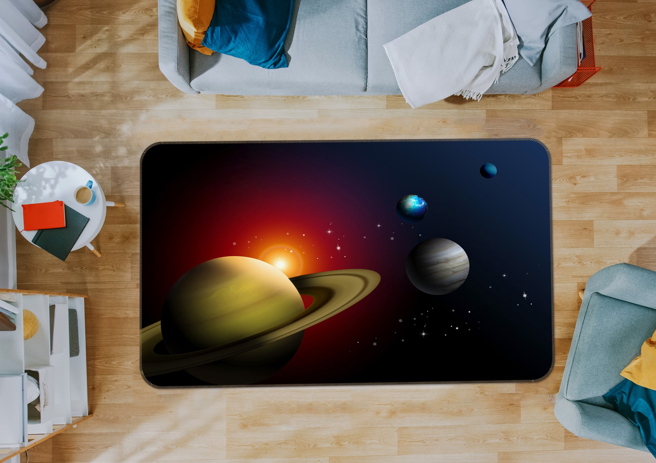3D Planet 31181 Non Slip Rug Mat
