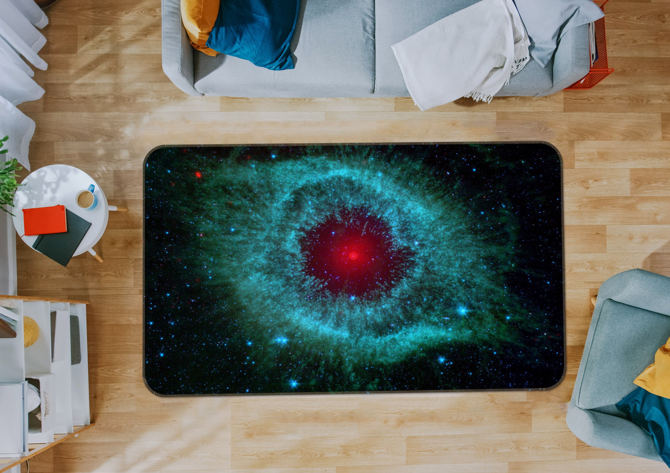 3D Cosmic Sky 31127 Non Slip Rug Mat