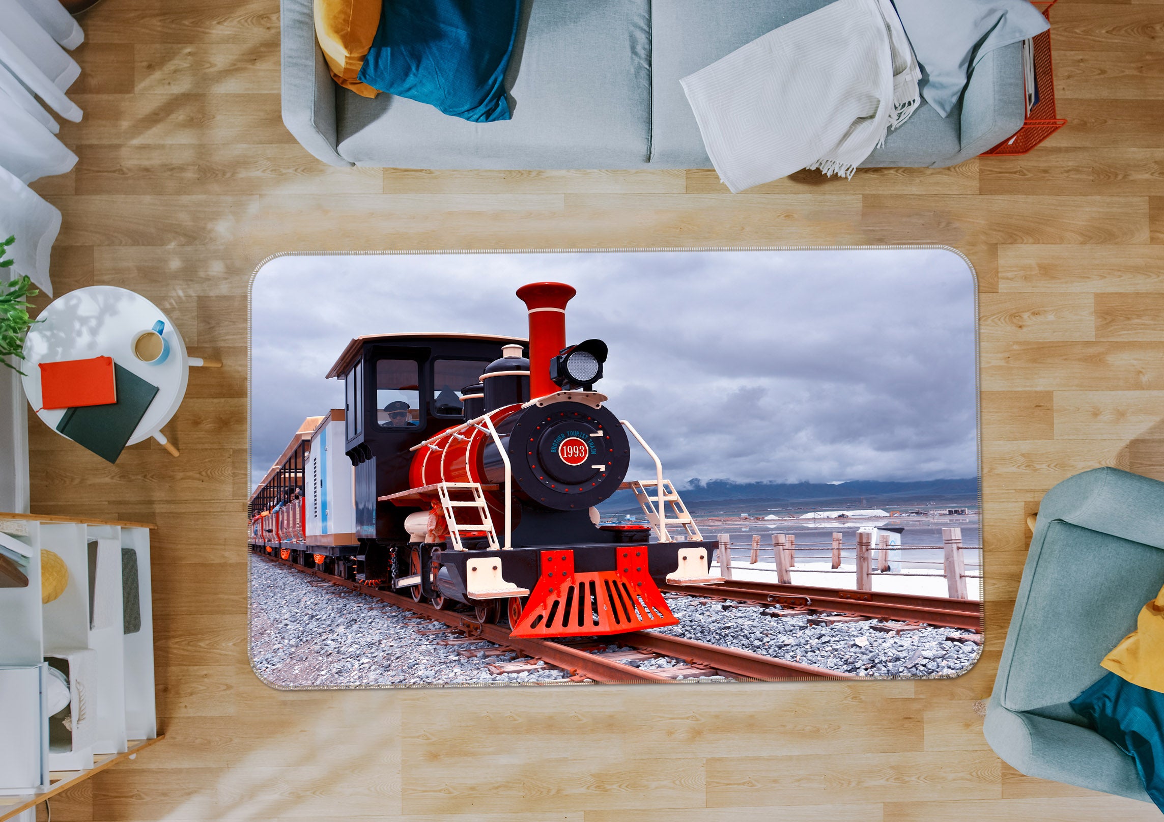 3D Train 42034 Vehicle Non Slip Rug Mat