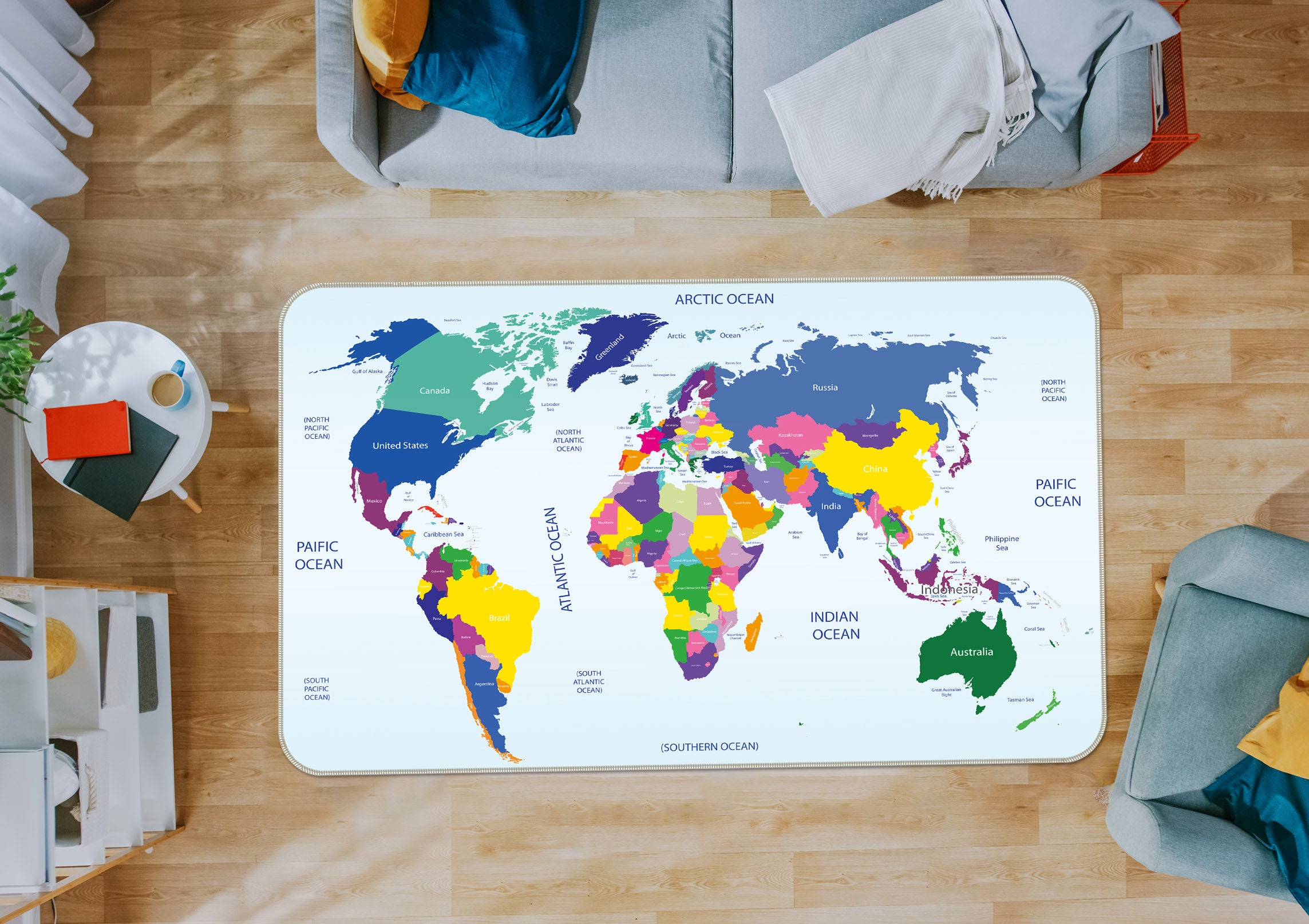 3D Map 35018 Non Slip Rug Mat