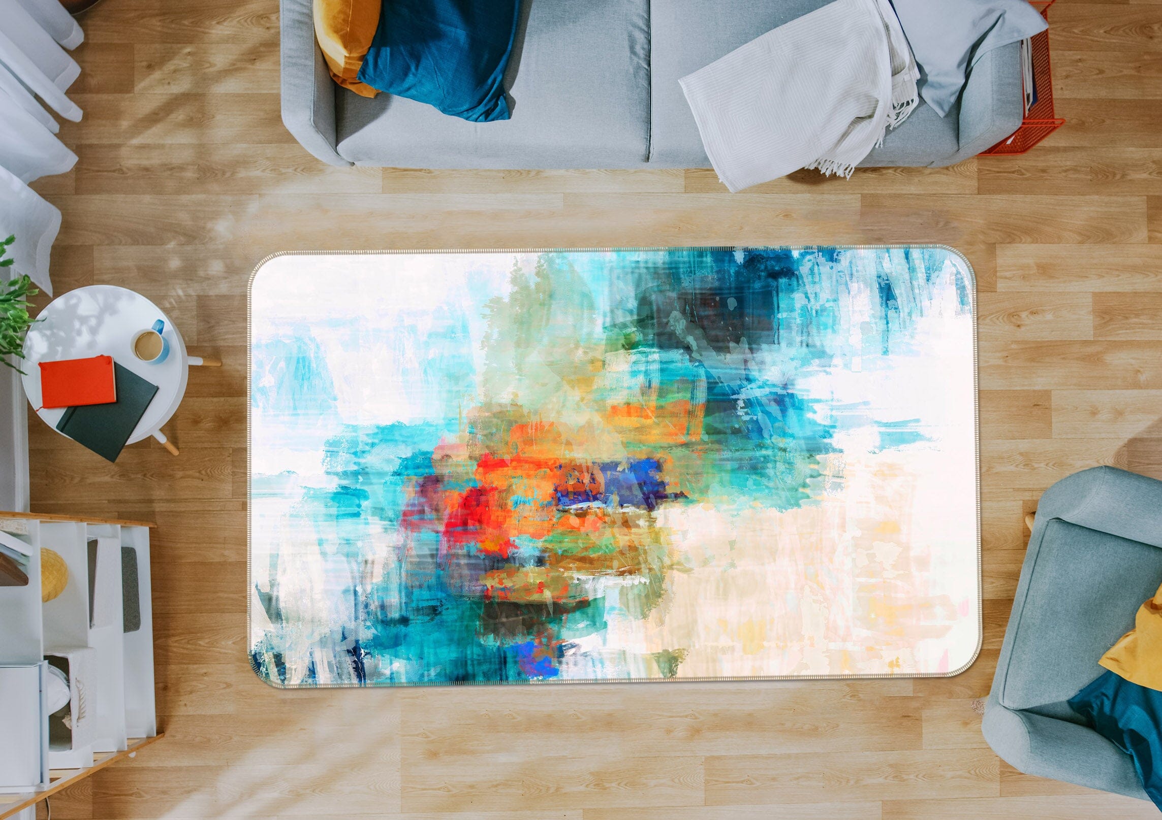 3D Abstract Art 105 Michael Tienhaara Rug Non Slip Rug Mat Mat AJ Creativity Home