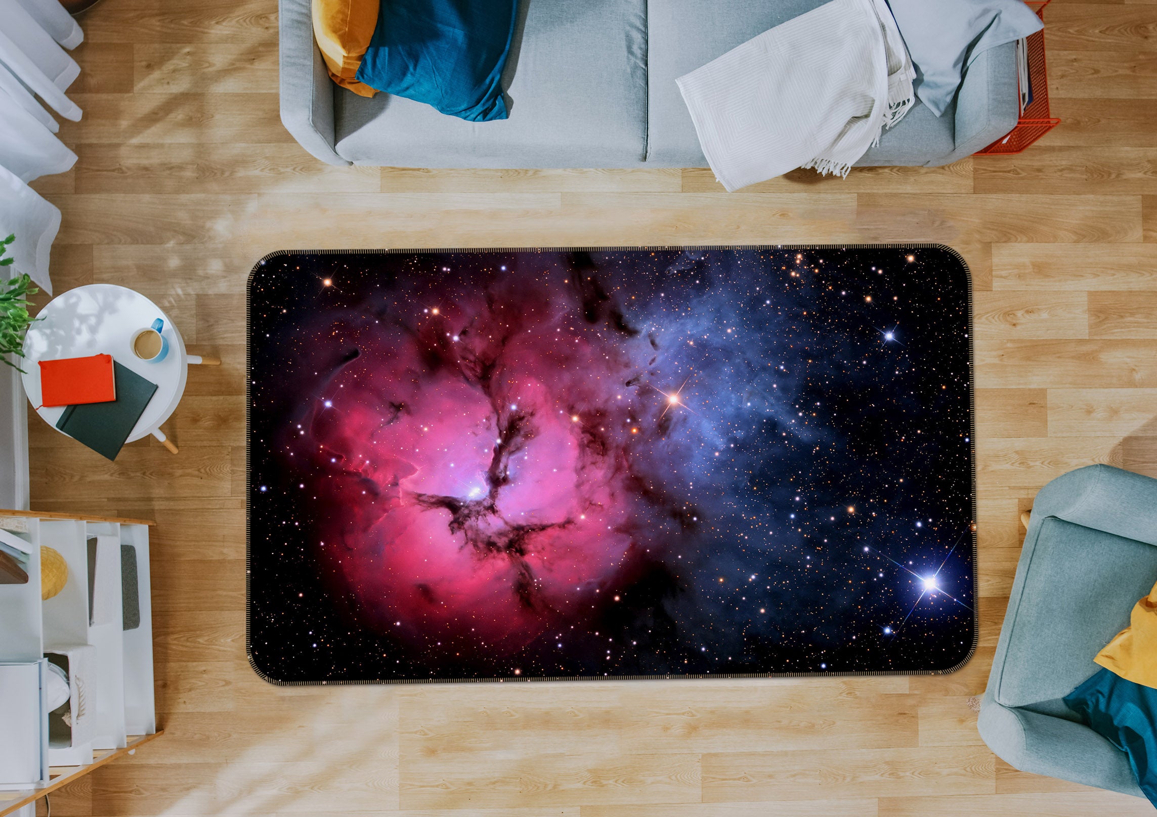 3D Starry Sky 31125 Non Slip Rug Mat