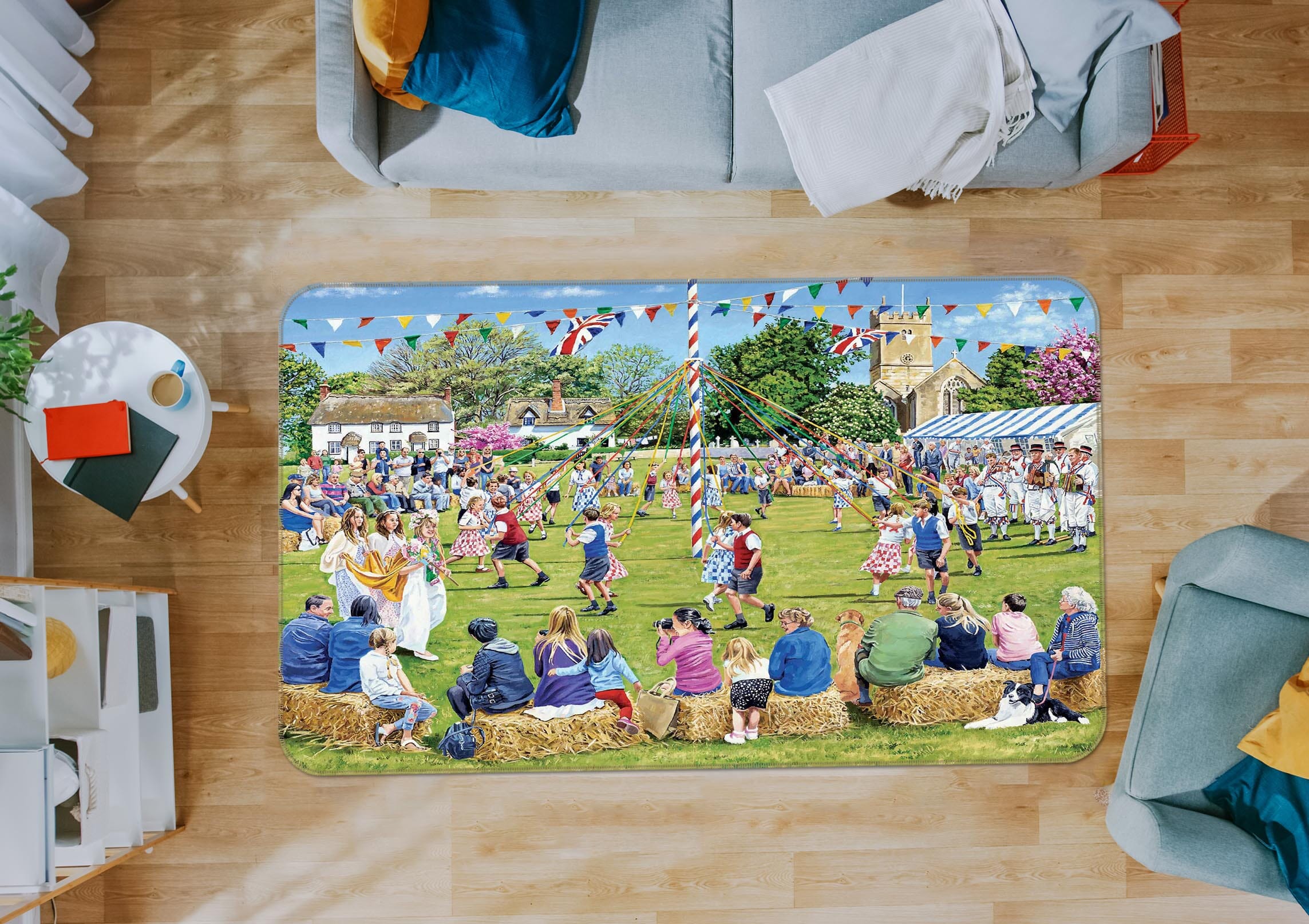3D May Day Celebrations 1089 Trevor Mitchell Rug Non Slip Rug Mat Mat AJ Creativity Home