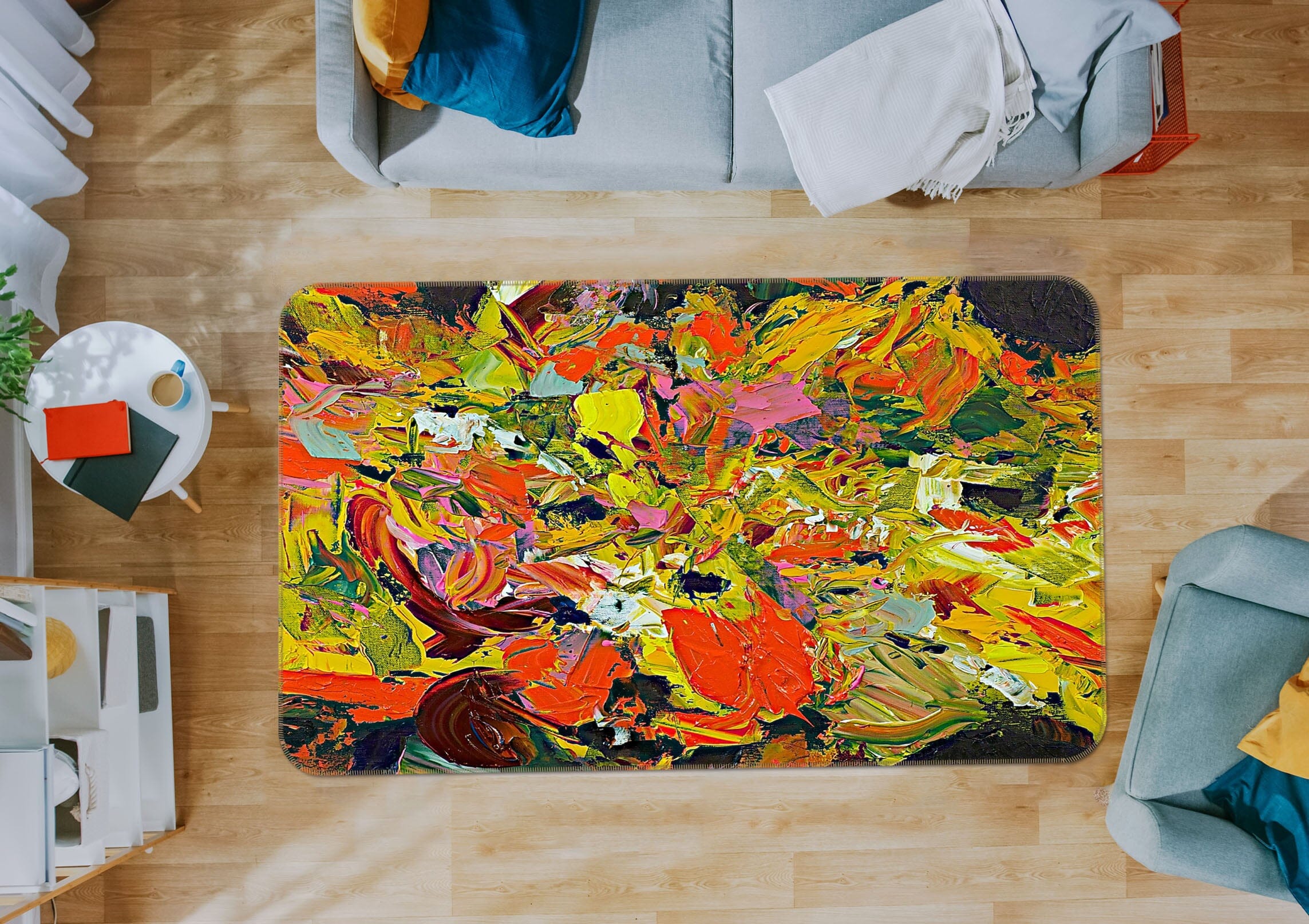 3D Color Pattern 1008 Allan P. Friedlander Rug Non Slip Rug Mat Mat AJ Creativity Home