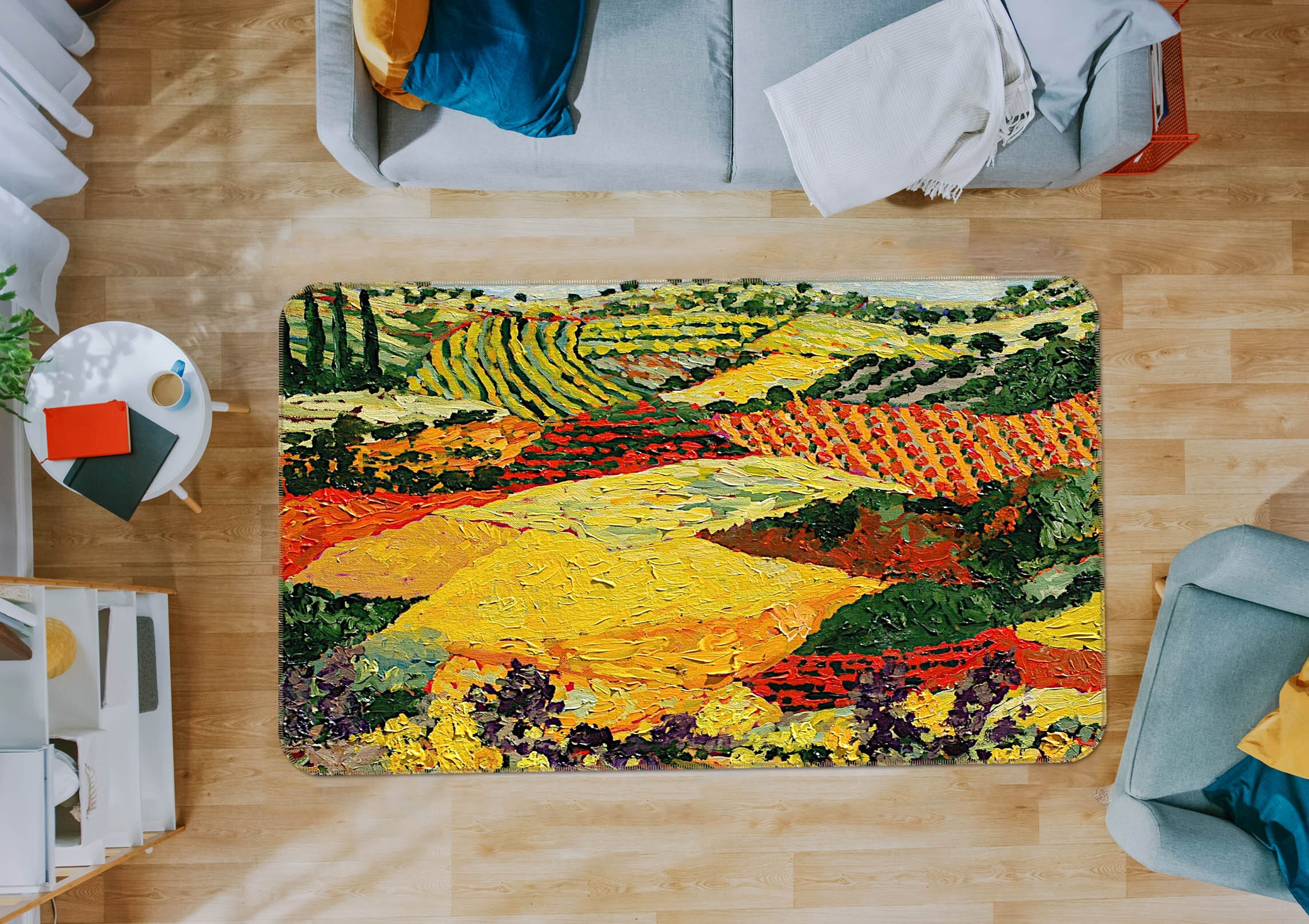 3D Early Clouds 1023 Allan P. Friedlander Rug Non Slip Rug Mat Mat AJ Creativity Home