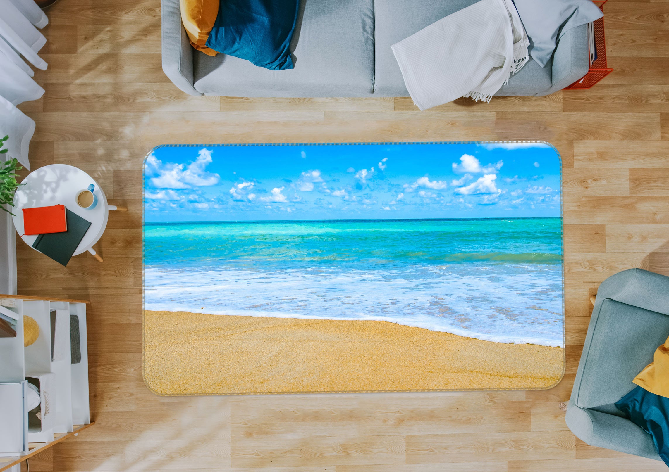 3D Seaside 76254 Non Slip Rug Mat
