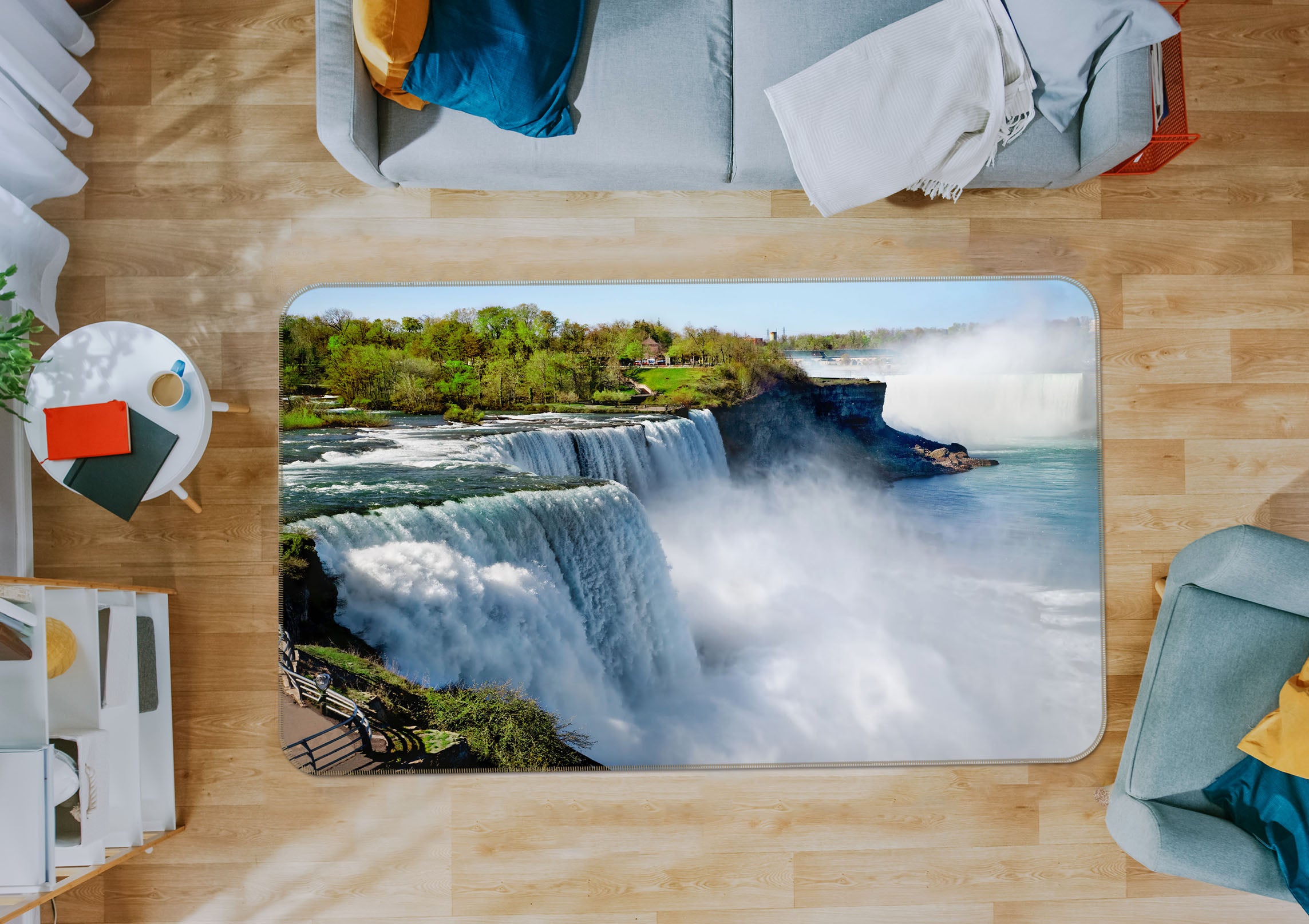 3D Waterfall 31004 Non Slip Rug Mat