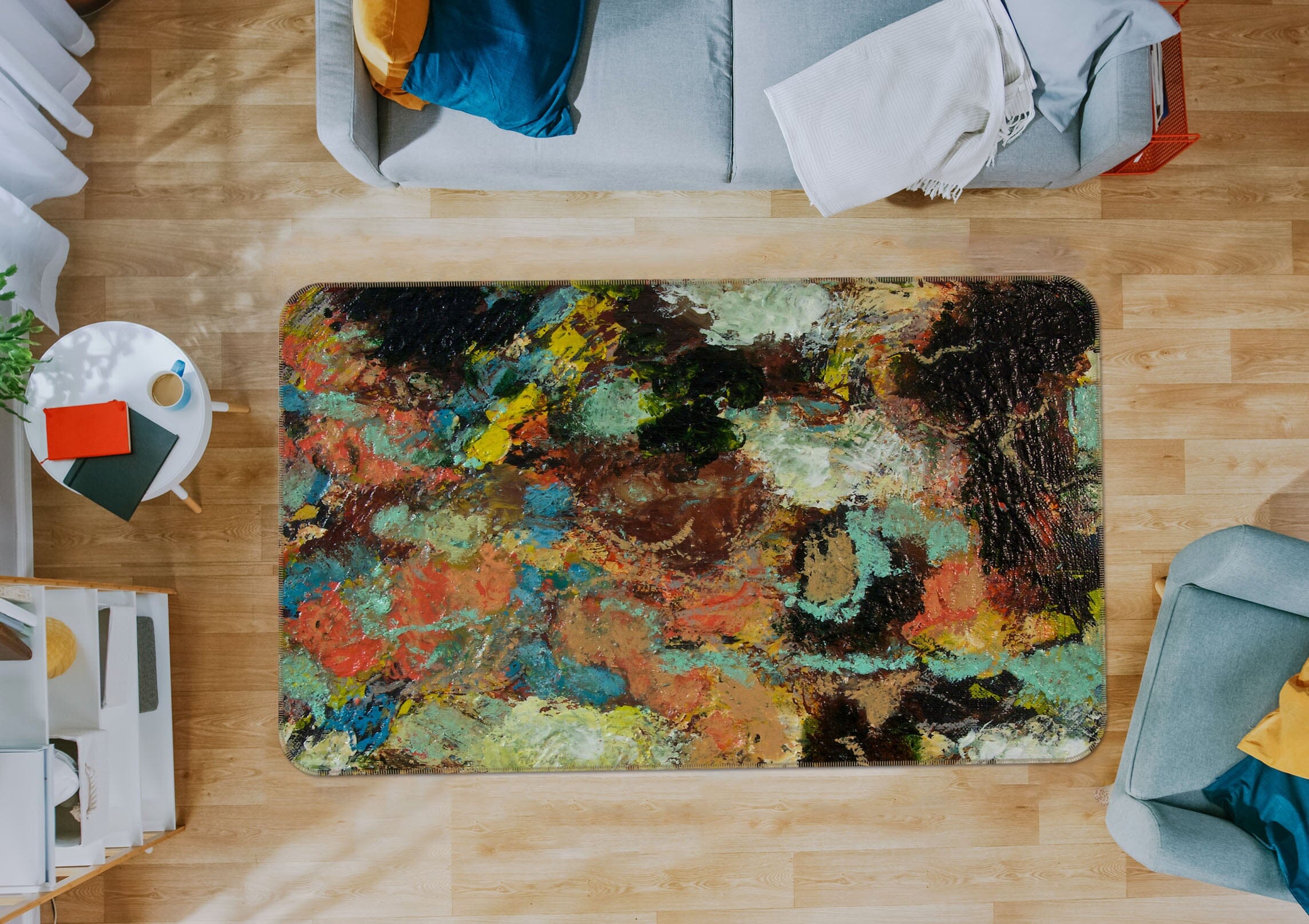 3D Abstract Art 1003 Allan P. Friedlander Rug Non Slip Rug Mat Mat AJ Creativity Home