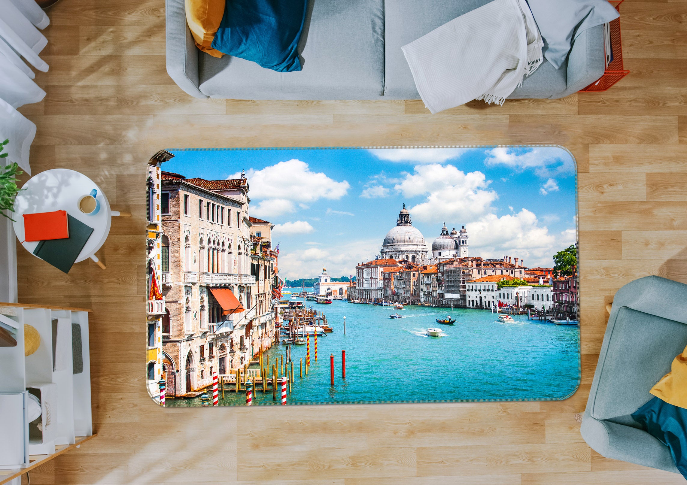 3D Water City 36041 Non Slip Rug Mat